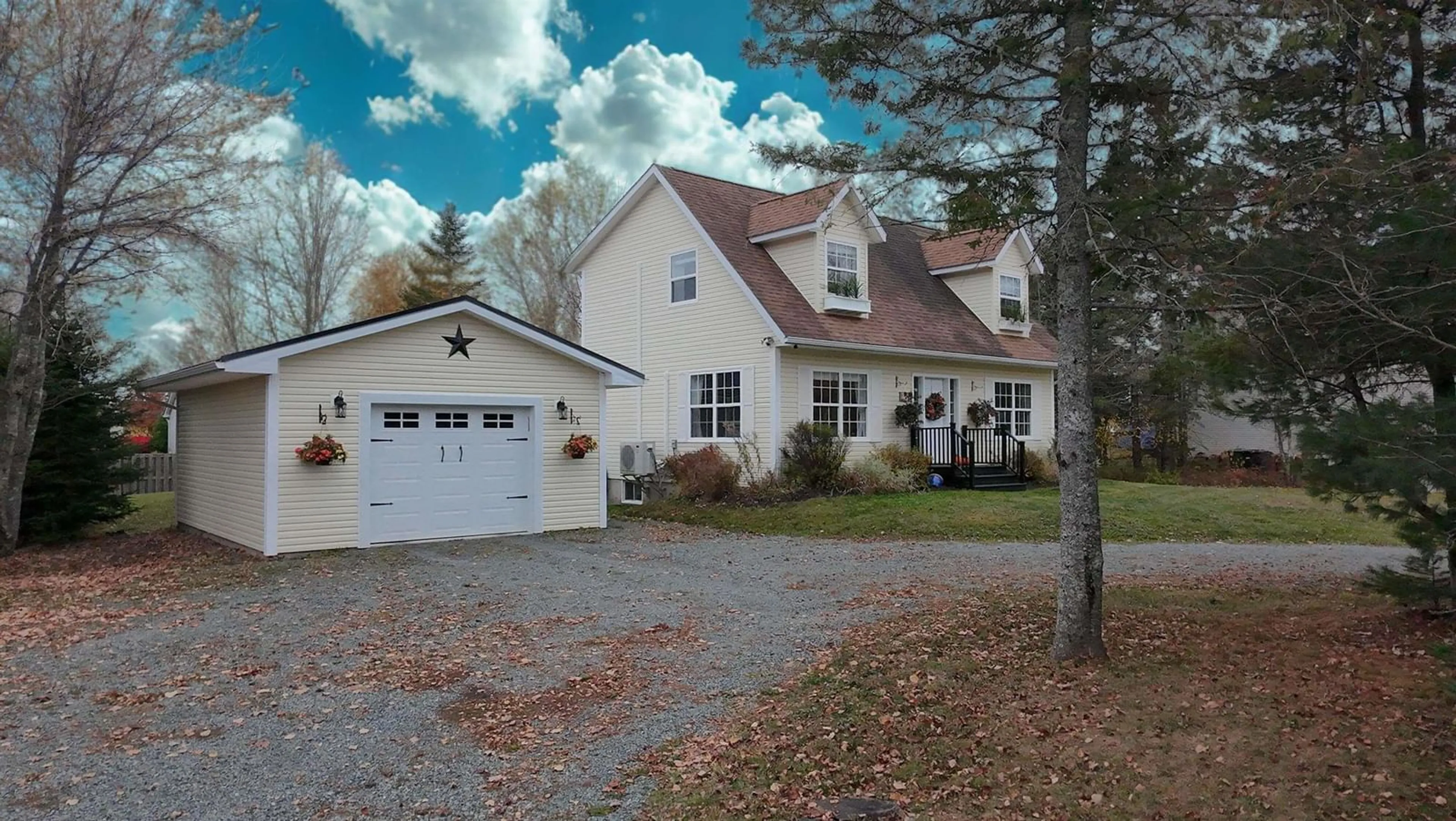 Home with vinyl exterior material, street for 54 Eaton Dr, Valley Nova Scotia B6L 3J9