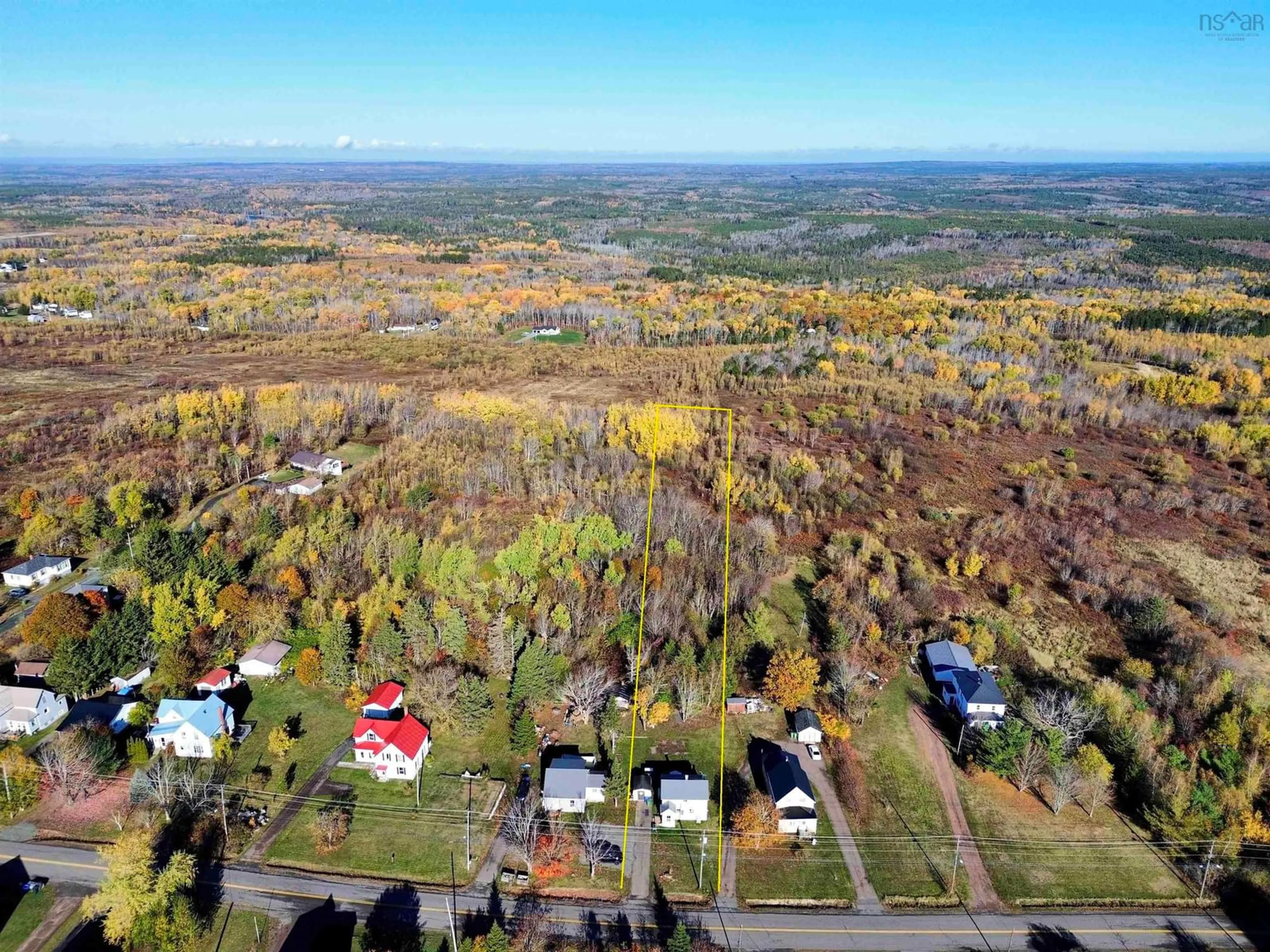 A pic from outside/outdoor area/front of a property/back of a property/a pic from drone, forest/trees view for 192 Main St, Springhill Nova Scotia B0M 1X0