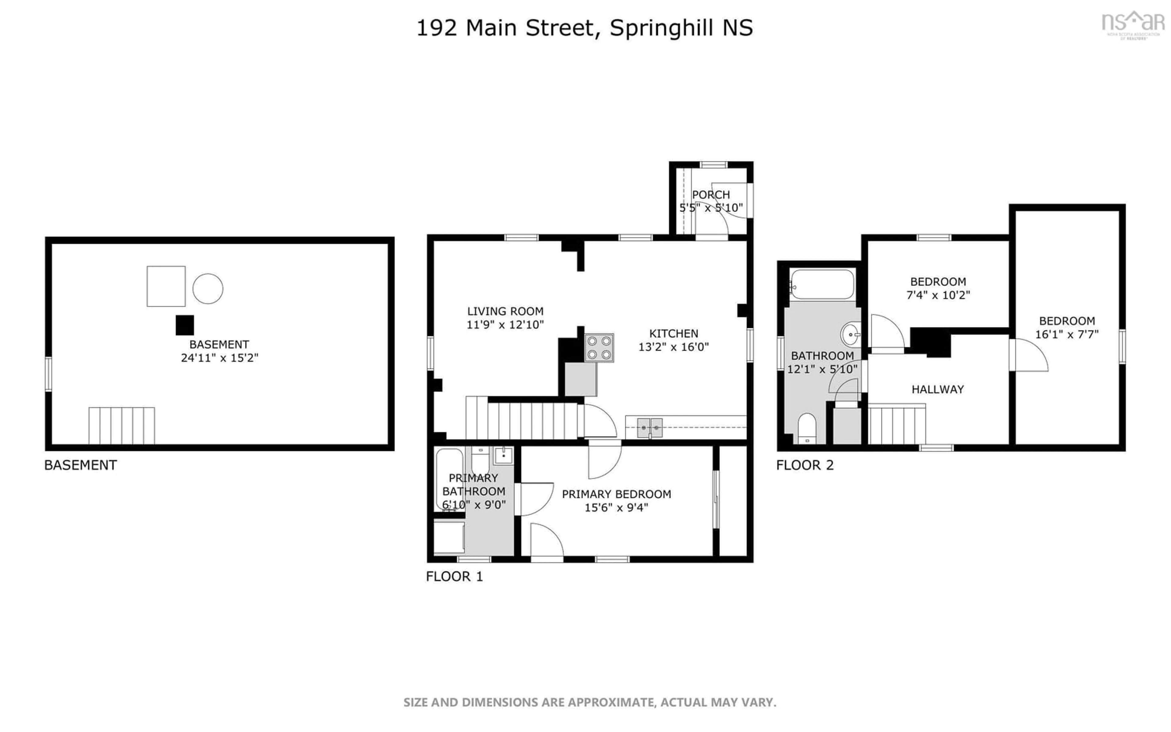 Floor plan for 192 Main St, Springhill Nova Scotia B0M 1X0