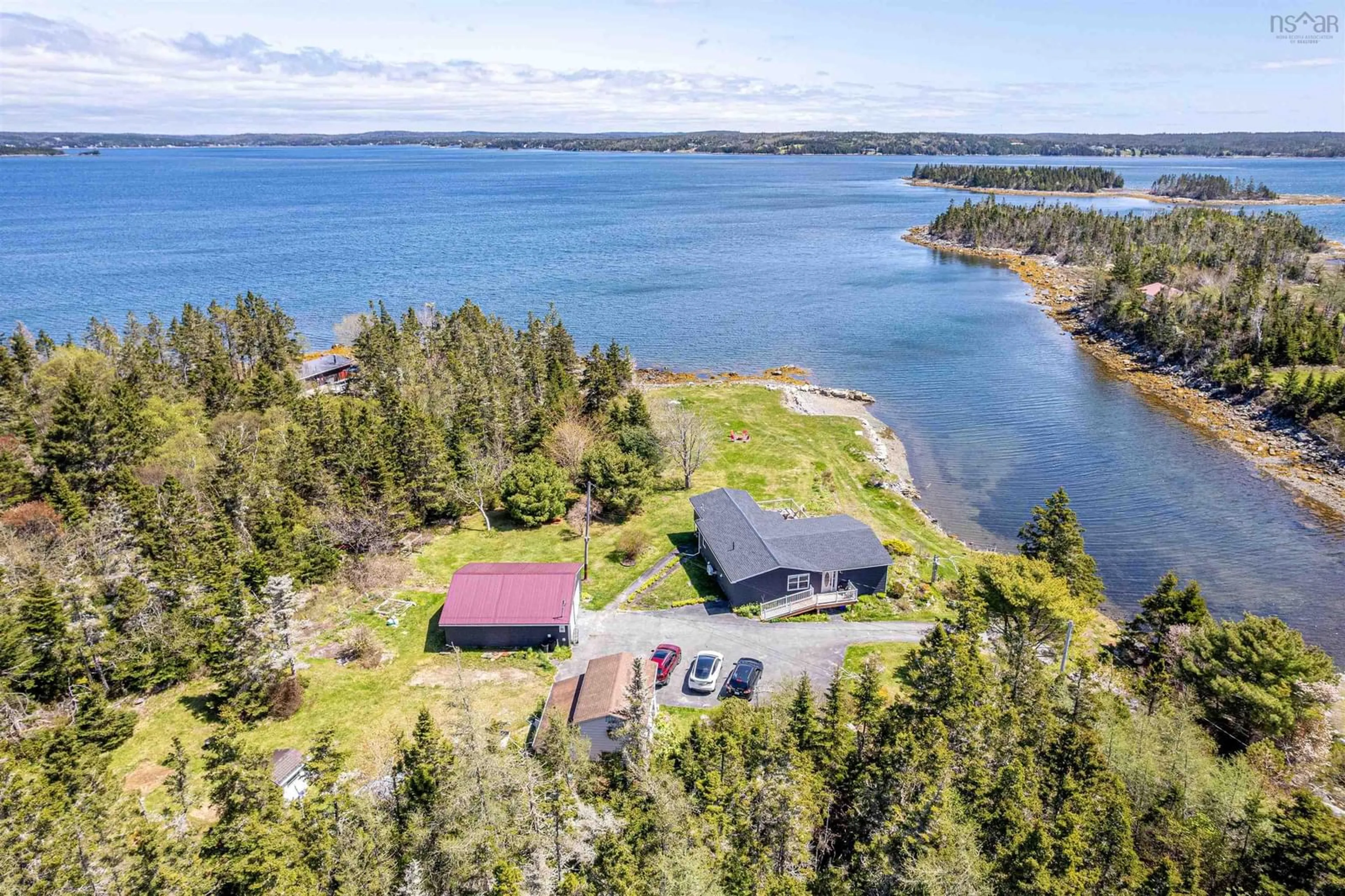 A pic from outside/outdoor area/front of a property/back of a property/a pic from drone, water/lake/river/ocean view for 1303 West Jeddore Rd, Head Of Jeddore Nova Scotia B0J 1P0