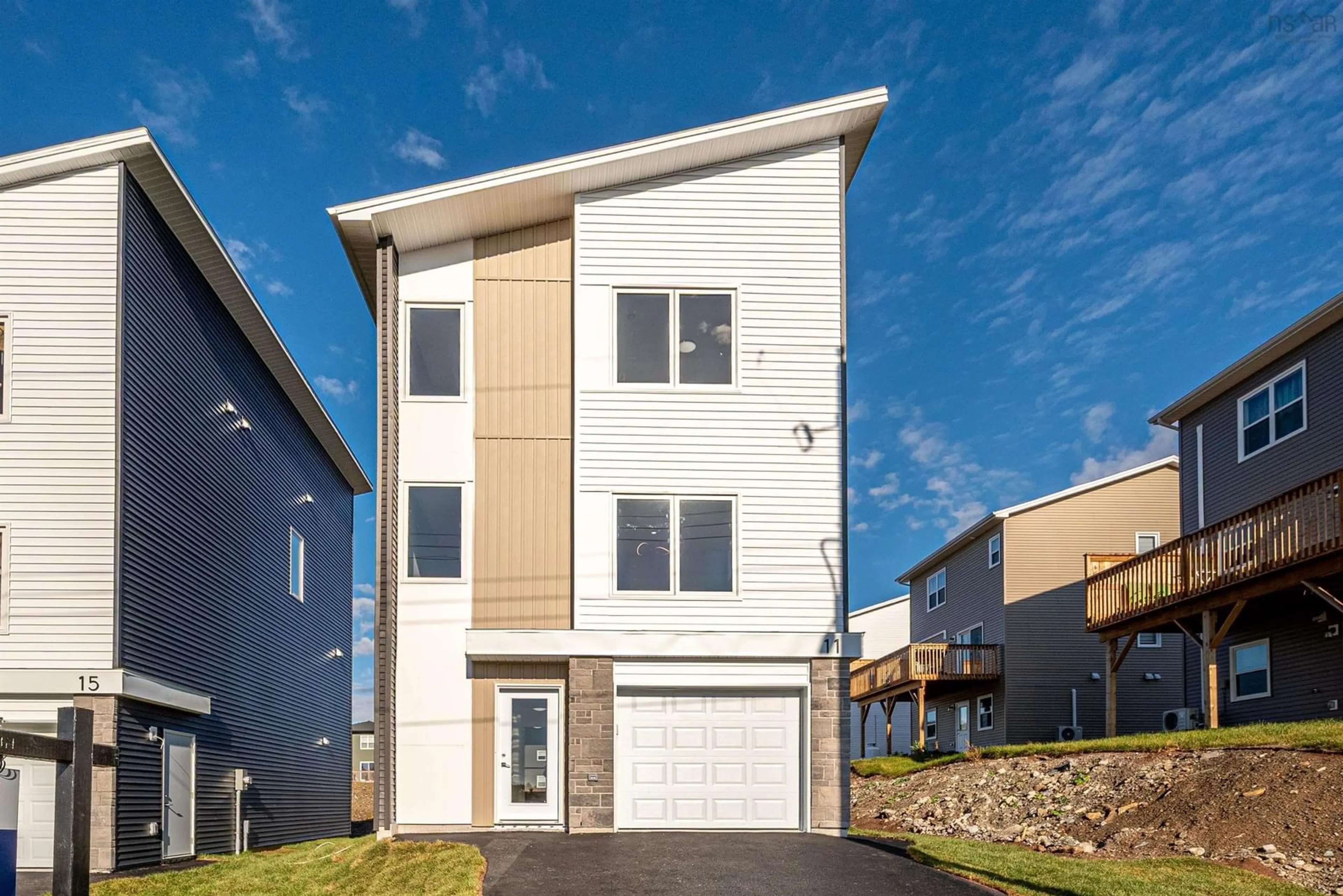 Home with vinyl exterior material, street for 11 Rampart Crt, Beechville Nova Scotia B3T 0B0