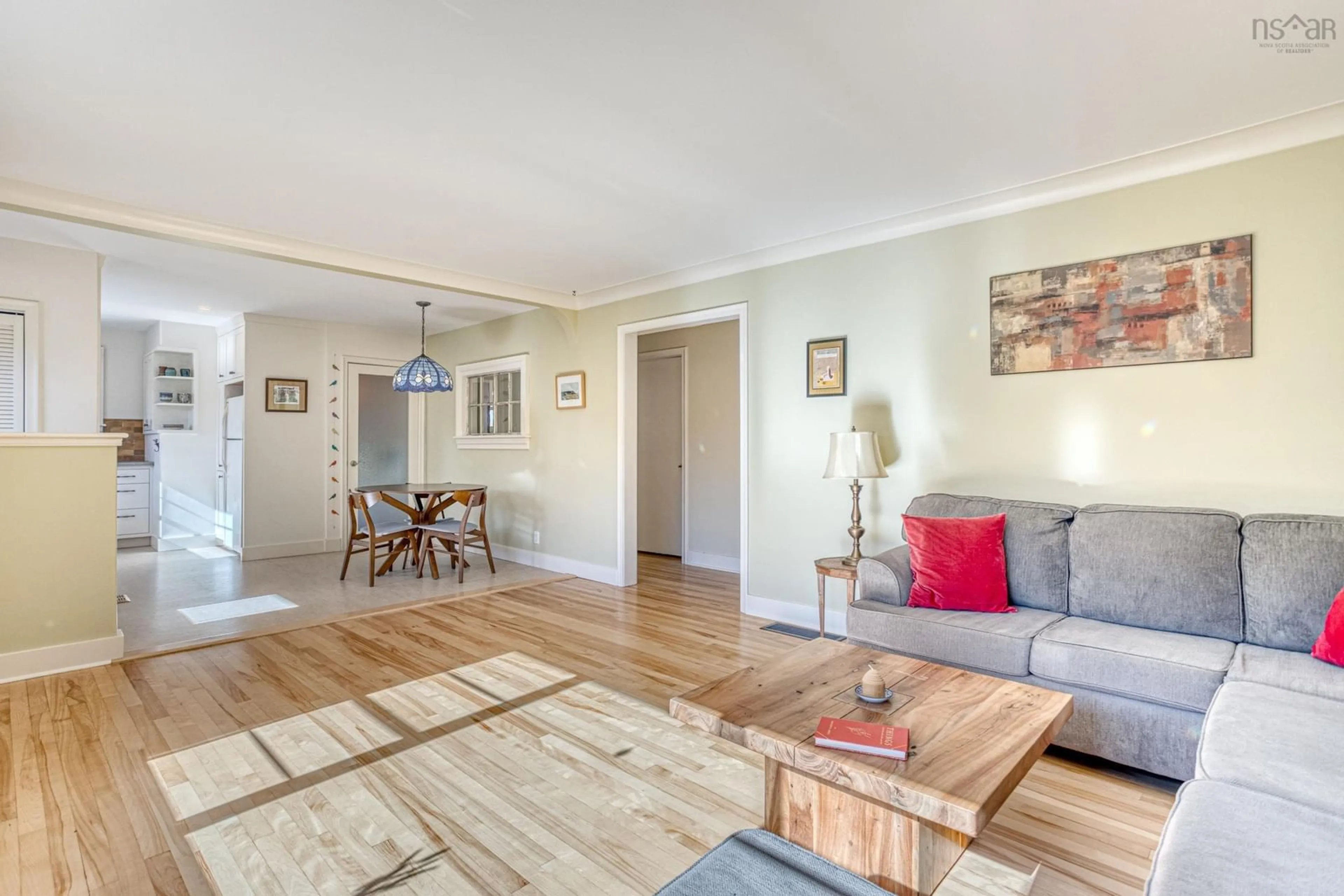 Living room with furniture, wood/laminate floor for 21 Lawnwood Ave, Halifax Nova Scotia B3N 1E6