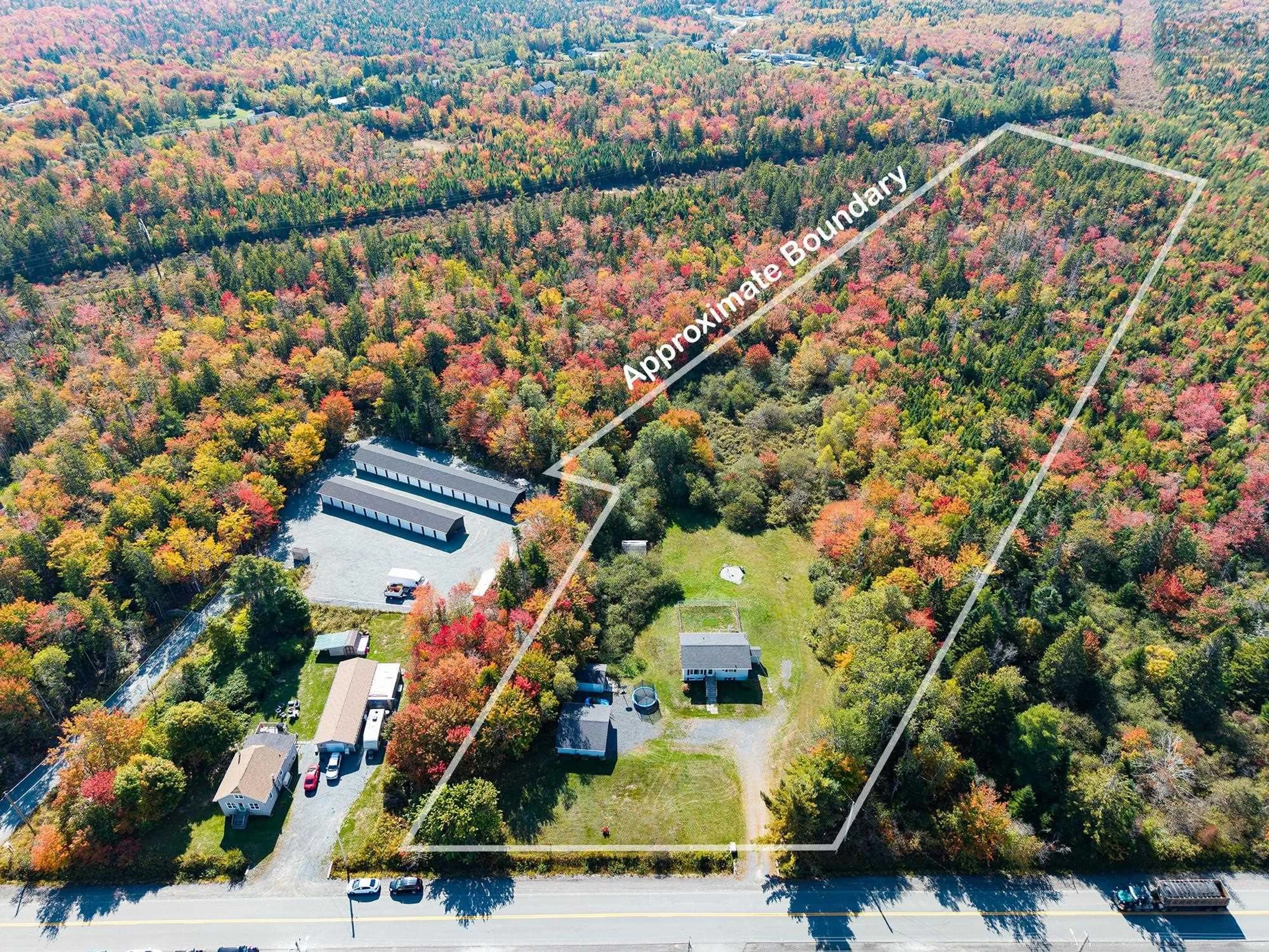 A pic from outside/outdoor area/front of a property/back of a property/a pic from drone, building for 1114 Pockwock Rd, Hammonds Plains Nova Scotia B4B 1P2