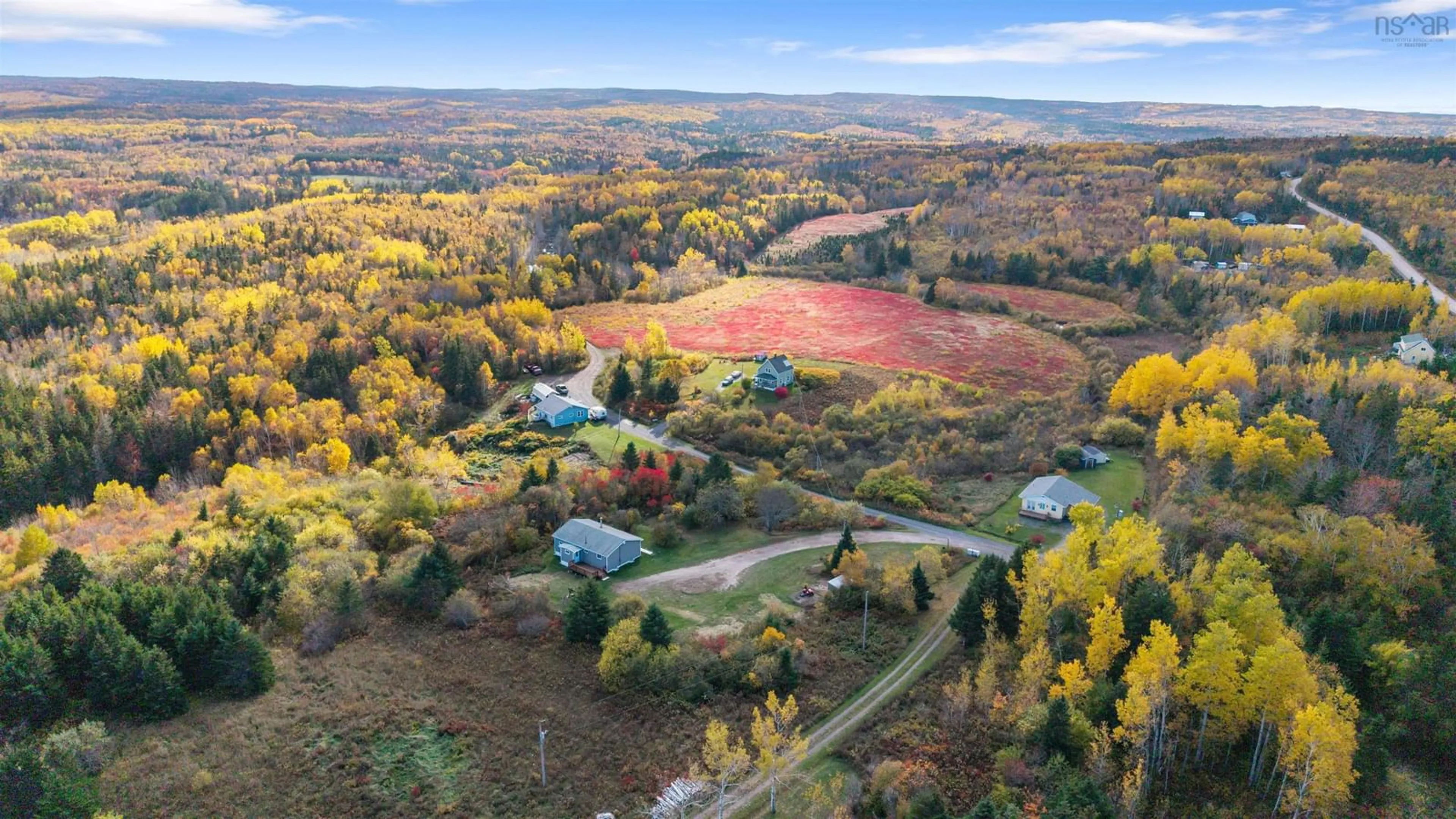 A pic from outside/outdoor area/front of a property/back of a property/a pic from drone, forest/trees view for 29 Delorey Rd, Antigonish County Nova Scotia B0H 1W0