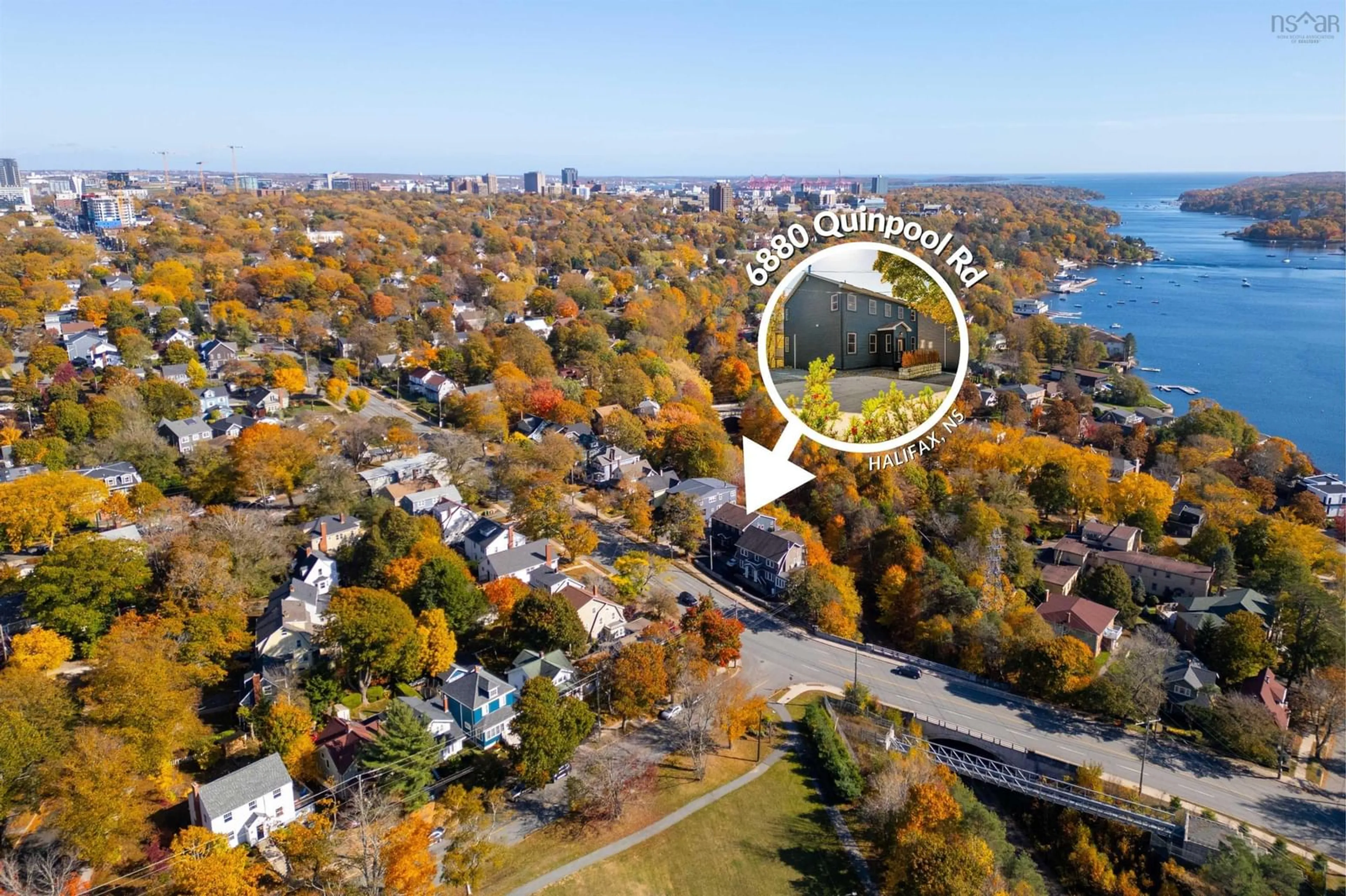 A pic from outside/outdoor area/front of a property/back of a property/a pic from drone, unknown for 6880 Quinpool Rd, Halifax Nova Scotia B3L 1C4