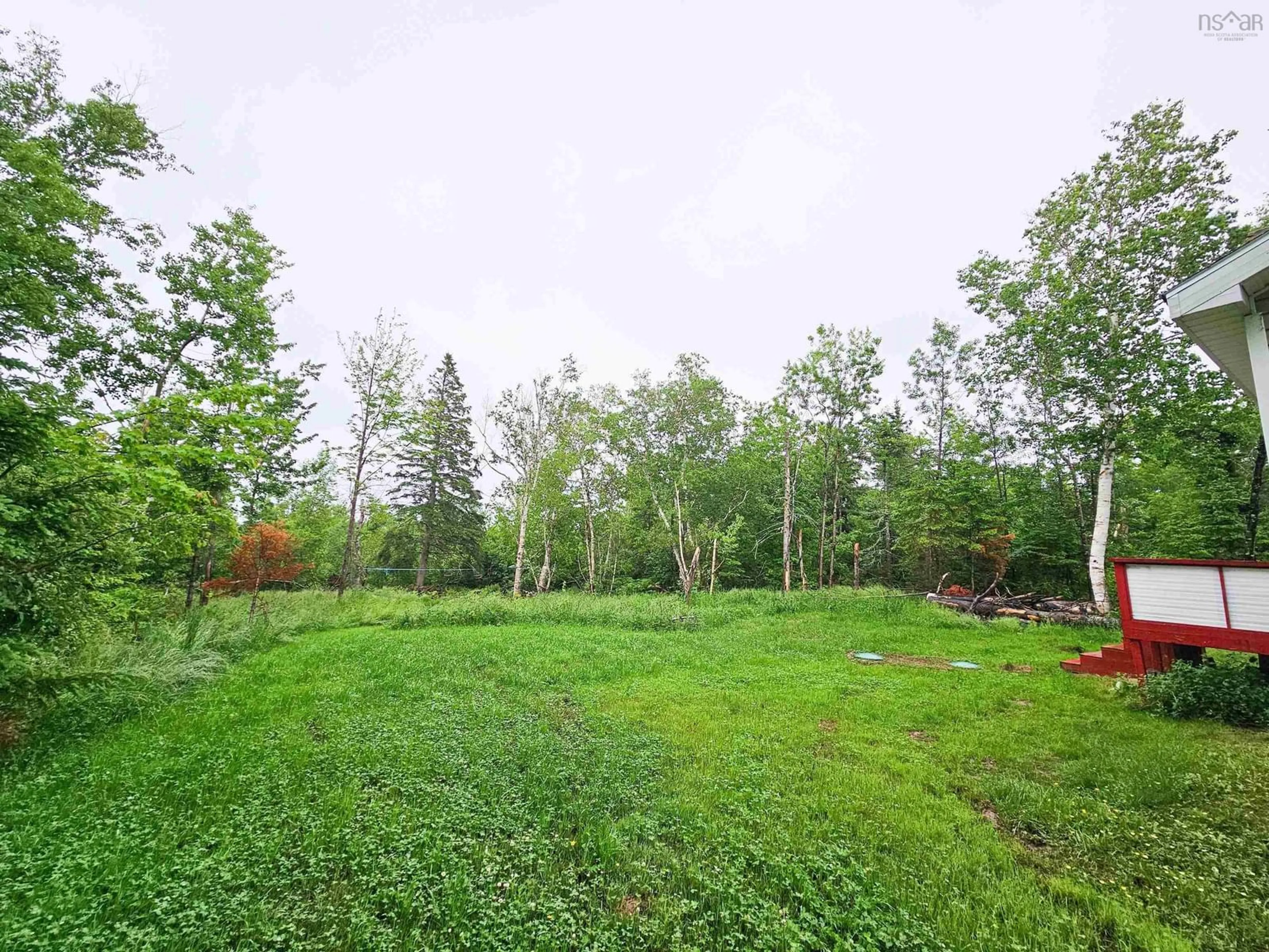 Patio, forest/trees view for 128 Aspen Dr, Port Howe Nova Scotia B0K 1K0