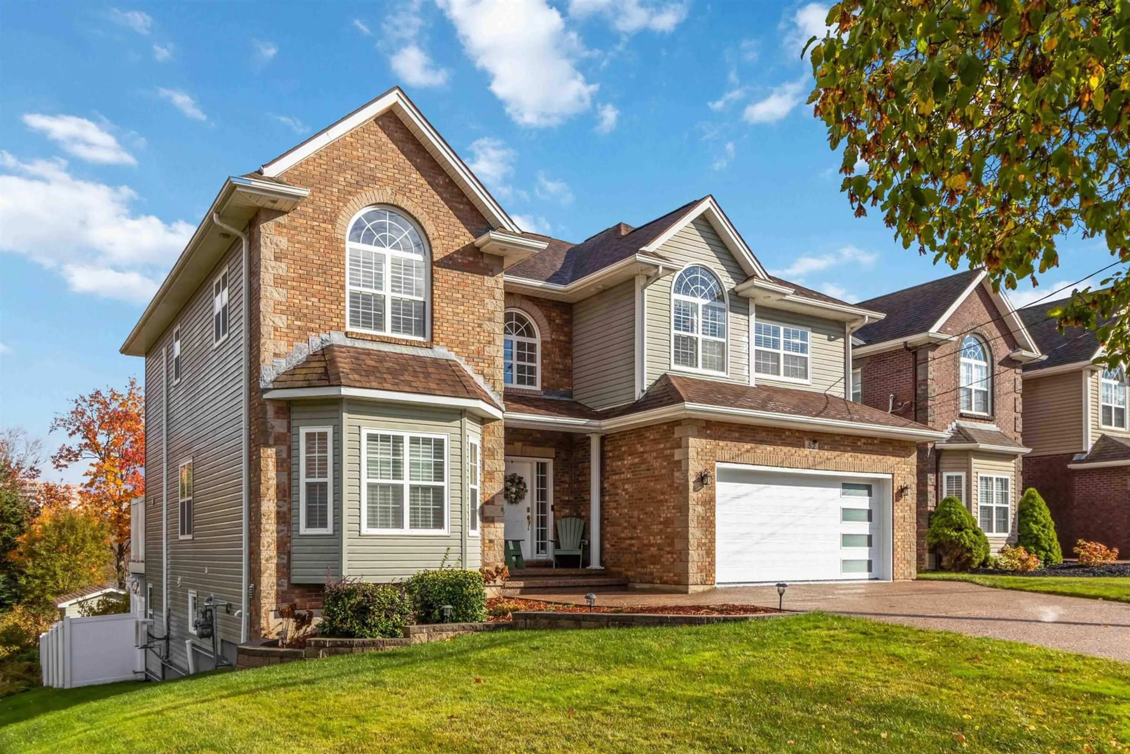 Home with brick exterior material, street for 52 Freshwater Trail, Dartmouth Nova Scotia B2W 0A5