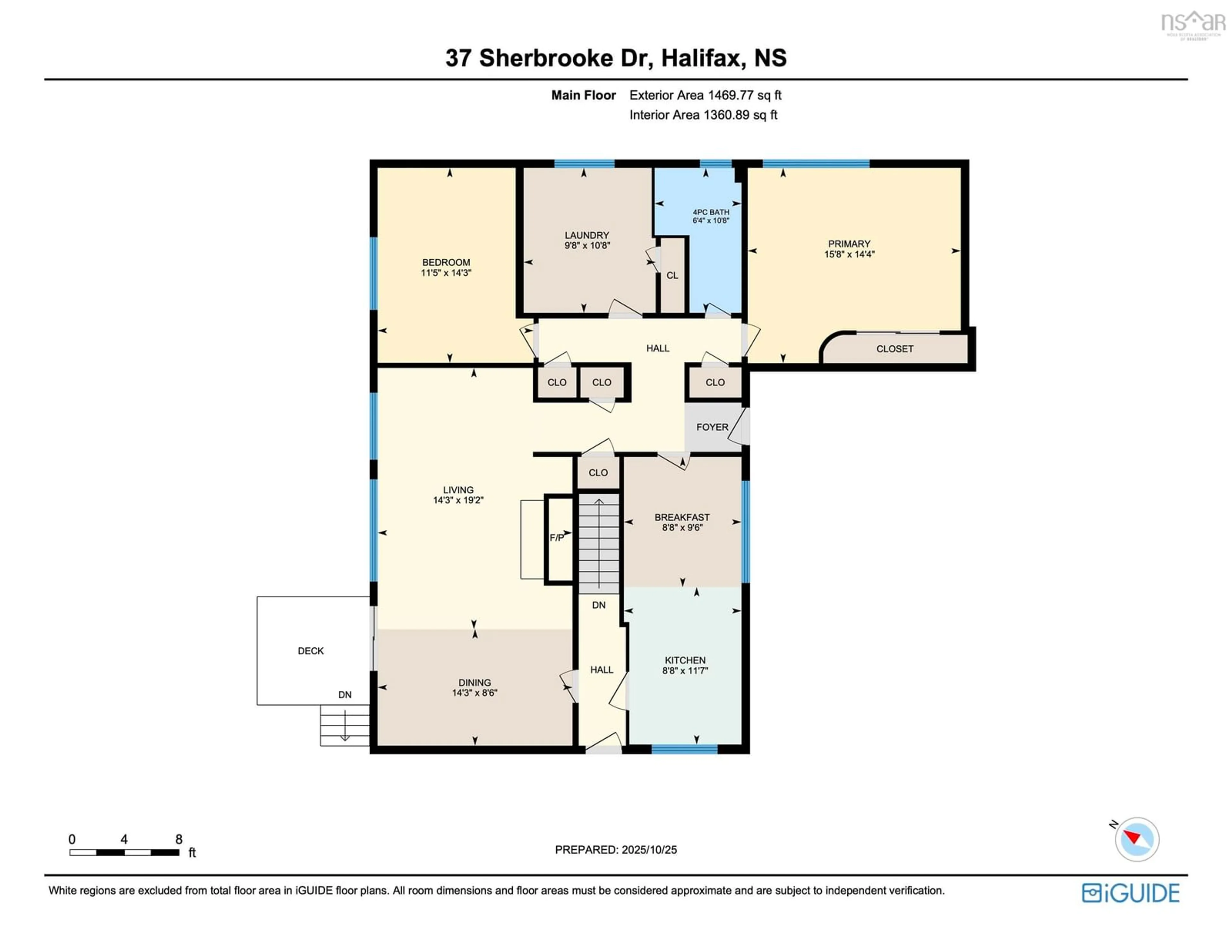 Floor plan for 37 Sherbrooke Dr, Halifax Nova Scotia B3M 1P5