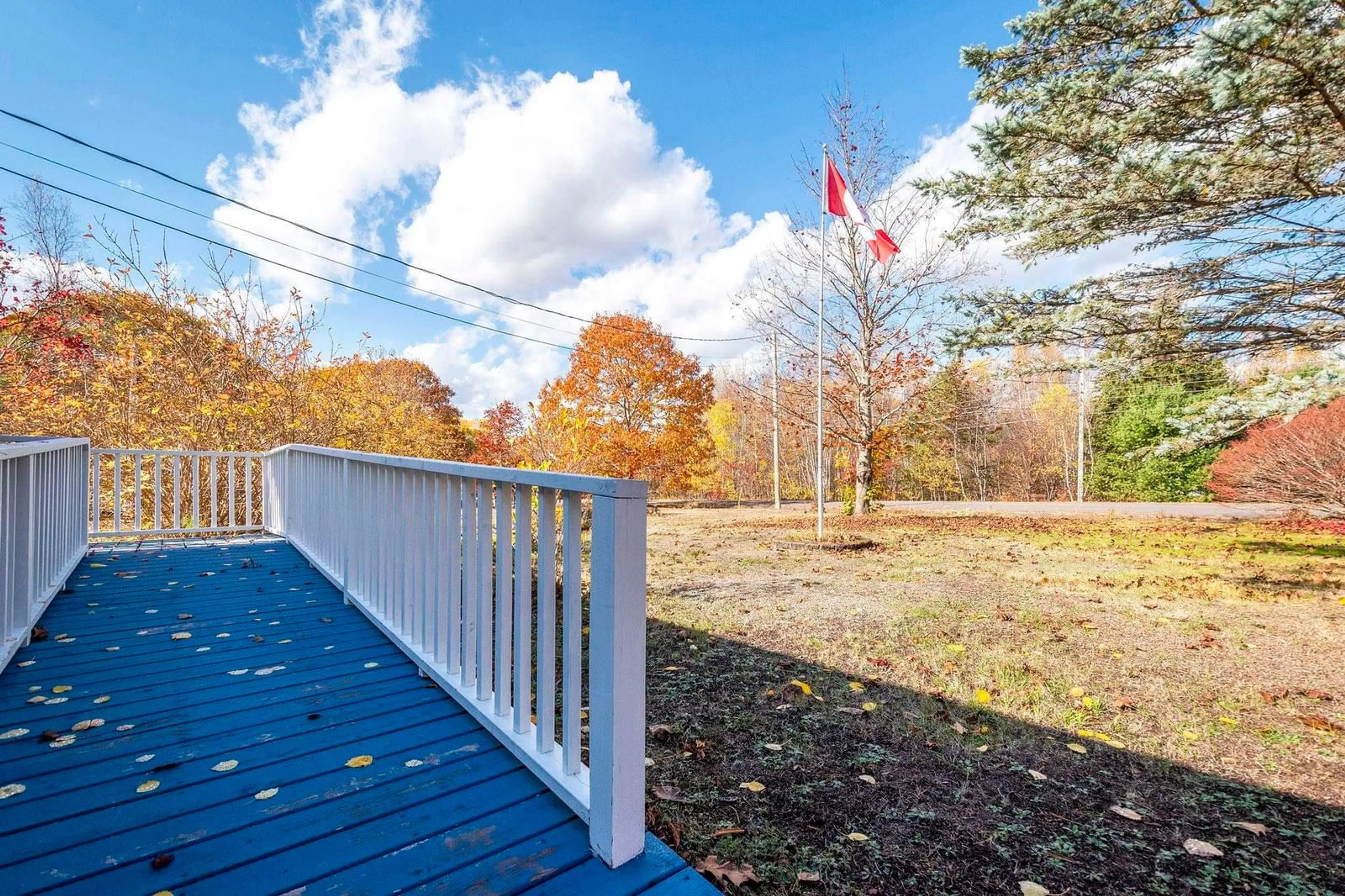 Patio, forest/trees view for 92 Hall Rd, South Greenwood Nova Scotia B0P 1R0
