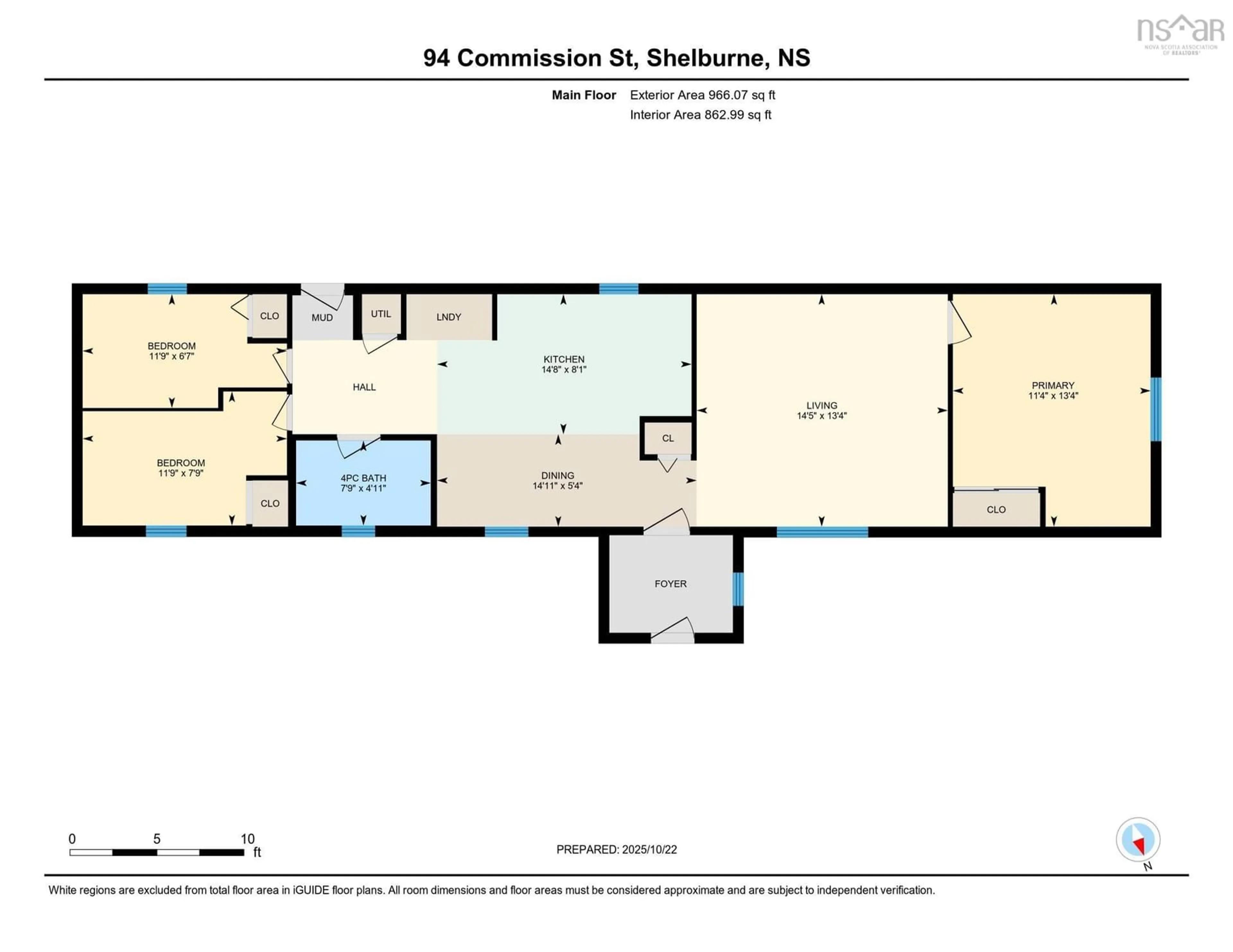 Floor plan for 94 Commission St, Sandy Point Nova Scotia B0T 1W0