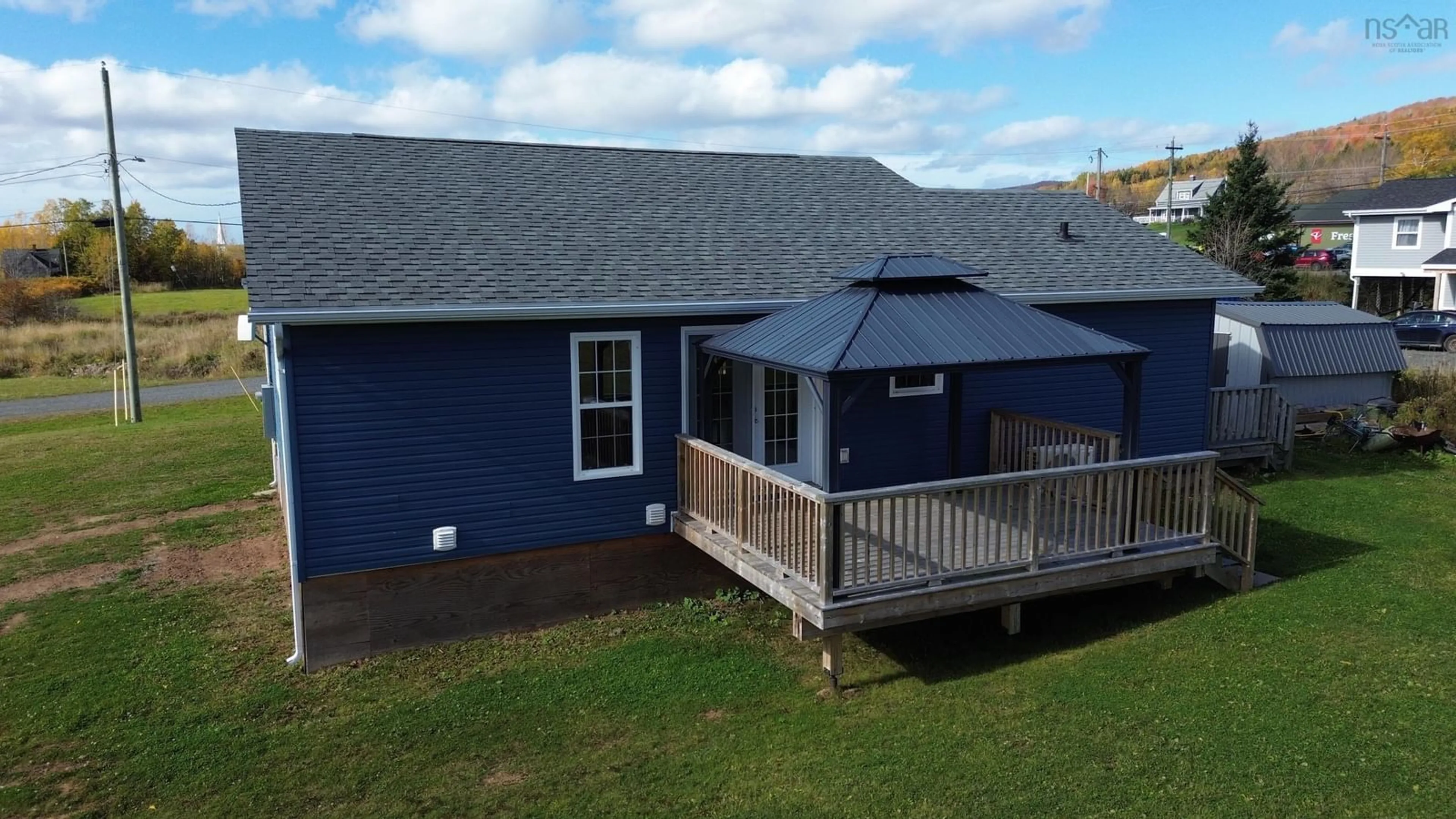 A pic from outside/outdoor area/front of a property/back of a property/a pic from drone, unknown for 11 Brynlees Lane, Mabou Nova Scotia B0E 1X0