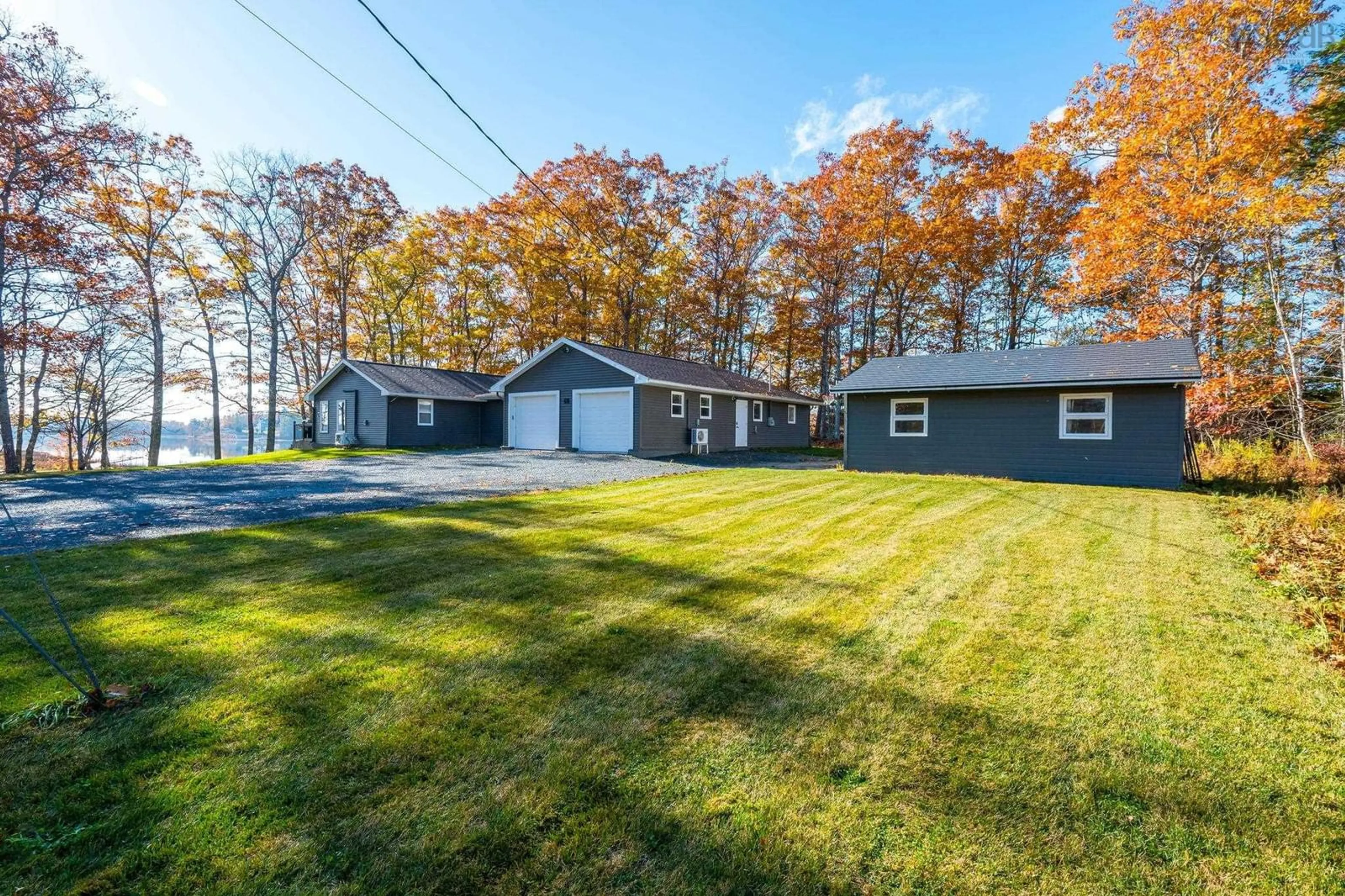 A pic from outside/outdoor area/front of a property/back of a property/a pic from drone, unknown for 40 Martins Point Rd, Enfield Nova Scotia B2T 1H9