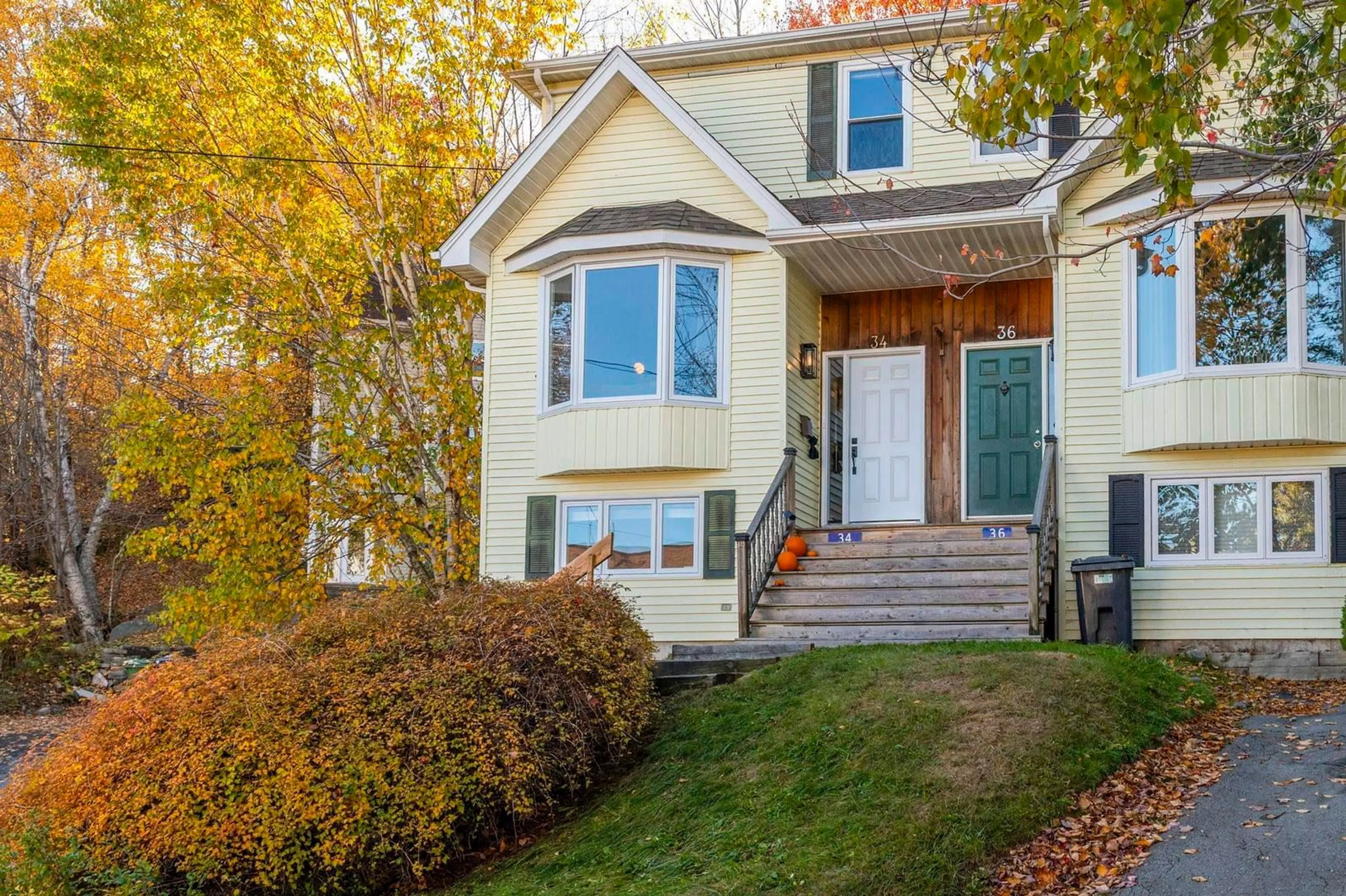 Home with vinyl exterior material, street for 34 Northumberland Lane, Clayton Park Nova Scotia B3M 1R7