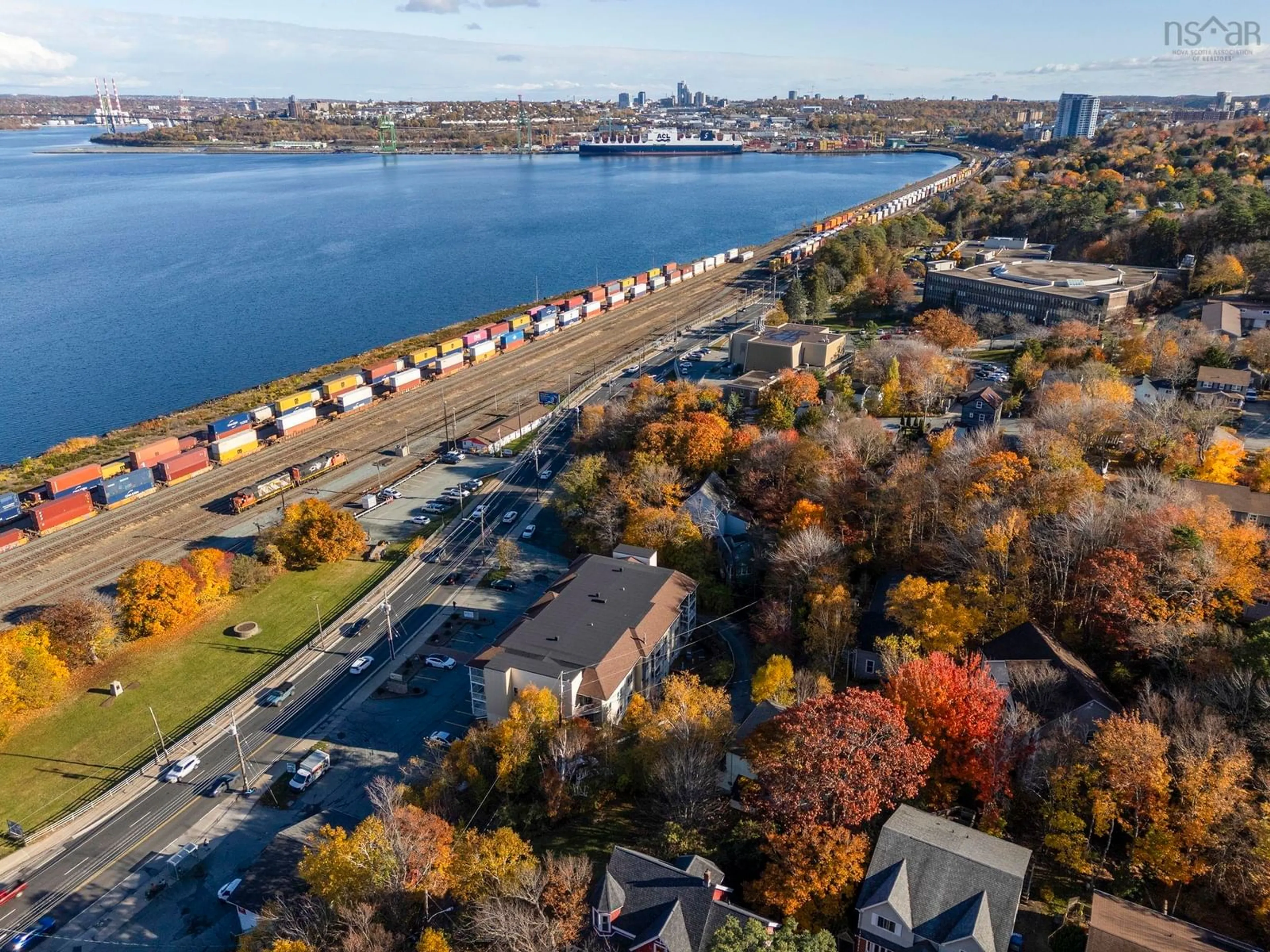 A pic from outside/outdoor area/front of a property/back of a property/a pic from drone, water/lake/river/ocean view for 34 Northumberland Lane, Clayton Park Nova Scotia B3M 1R7