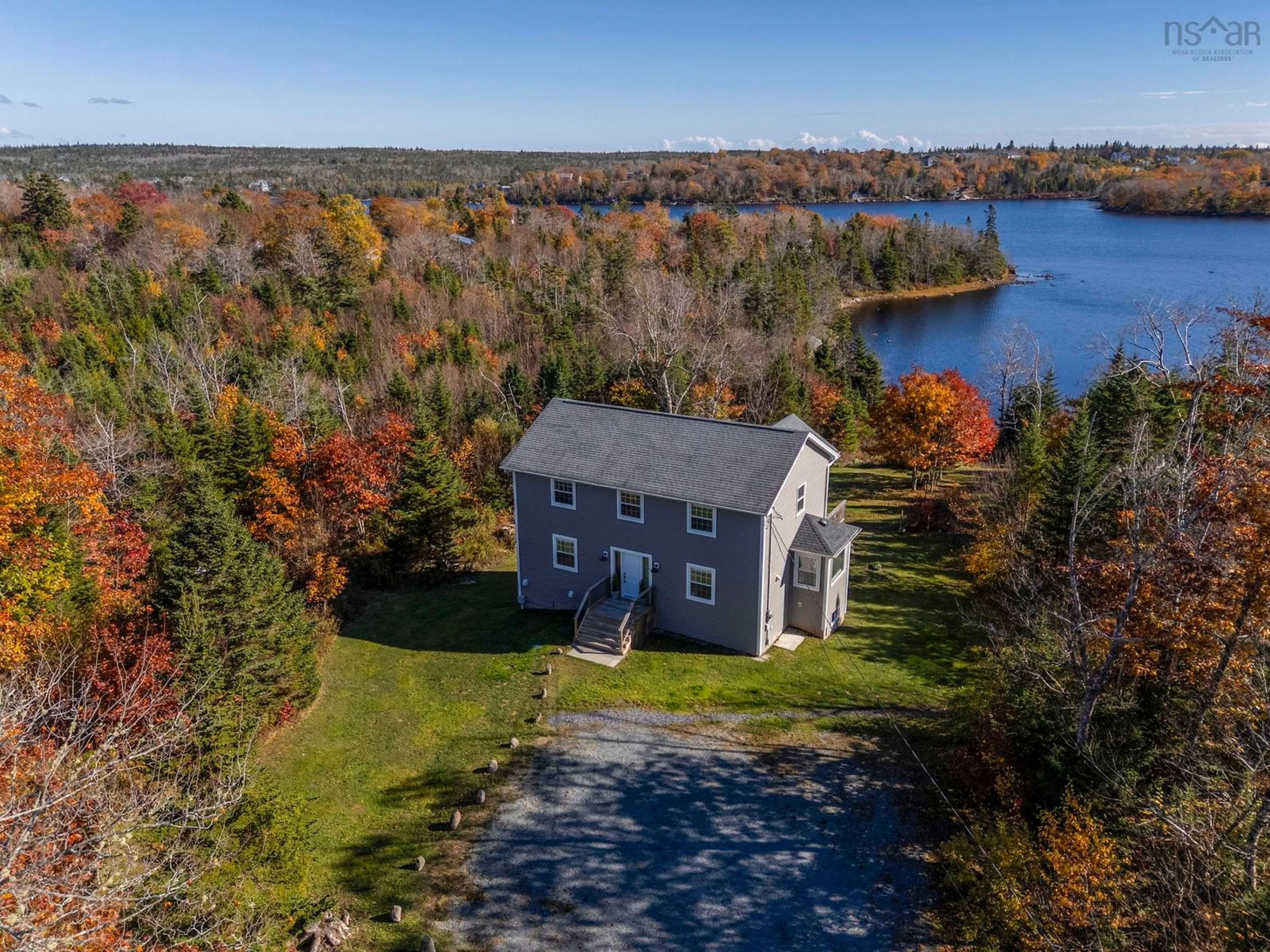 A pic from outside/outdoor area/front of a property/back of a property/a pic from drone, water/lake/river/ocean view for 9 Melody Dr, Brookside Nova Scotia B3T 1T3