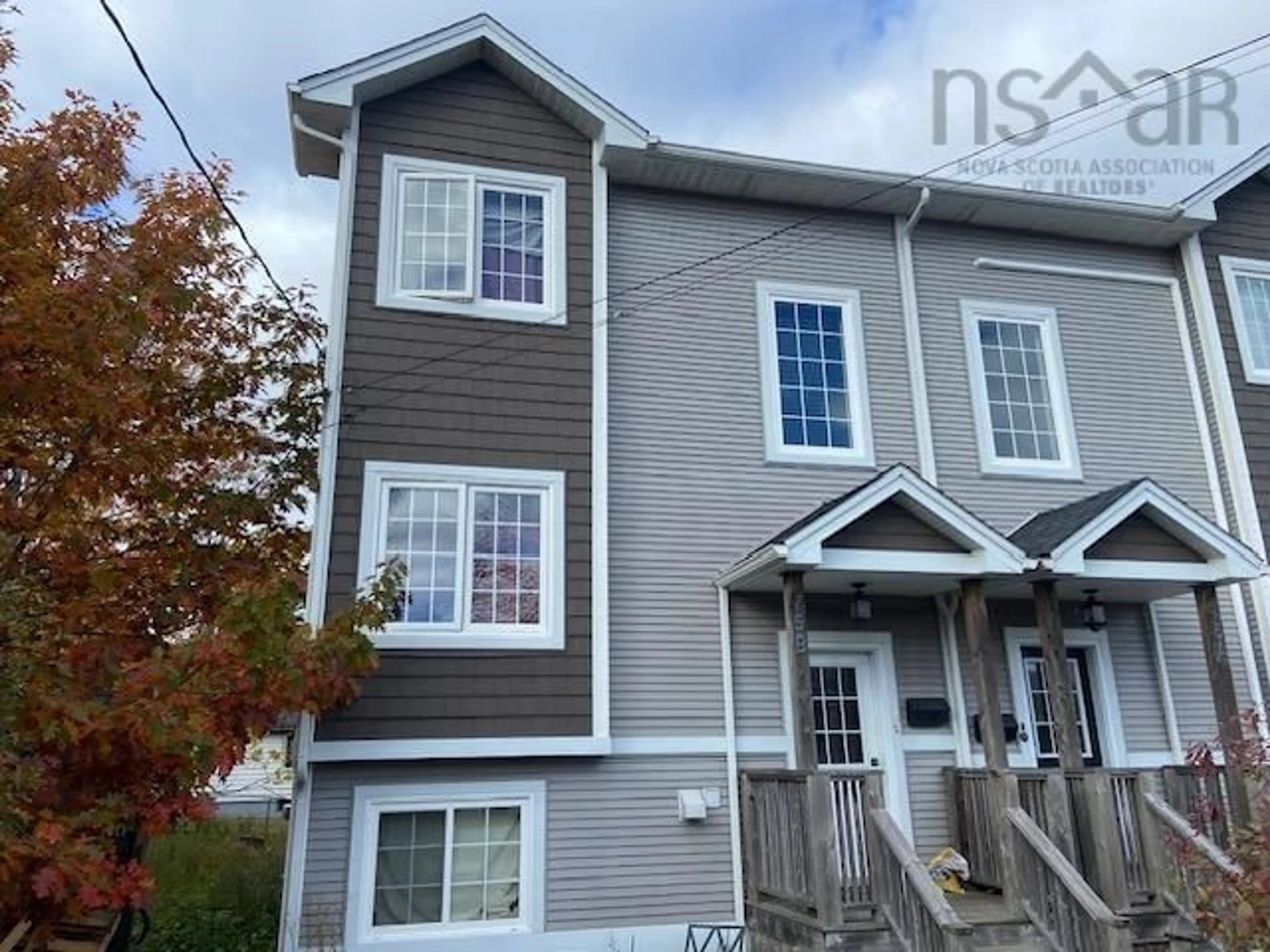 Home with vinyl exterior material, street for 75B Central Ave, Fairview Nova Scotia B3N 2H5