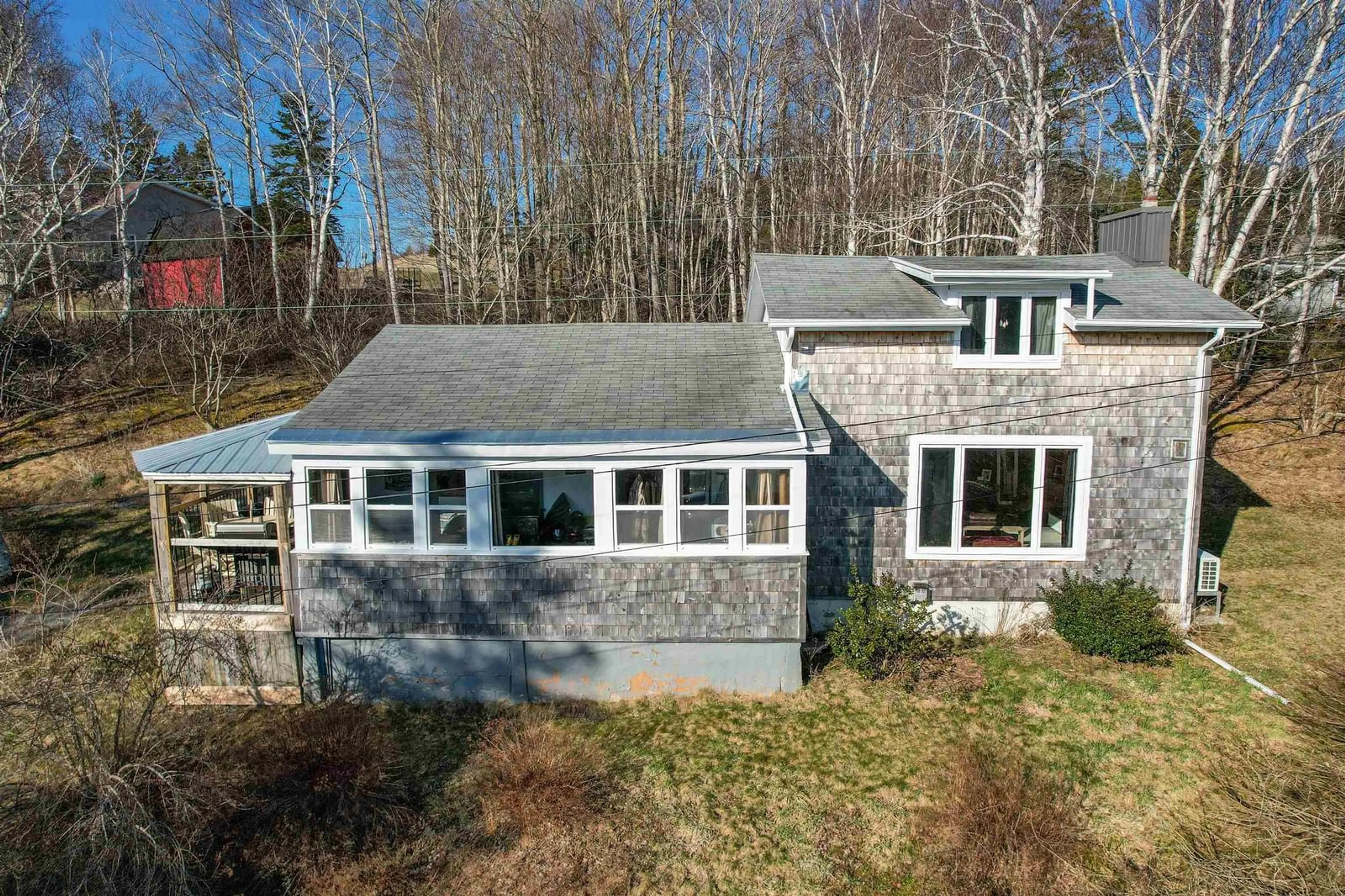 A pic from outside/outdoor area/front of a property/back of a property/a pic from drone, building for 37 Claymore Lane, Big Pond Nova Scotia B1J 1S7