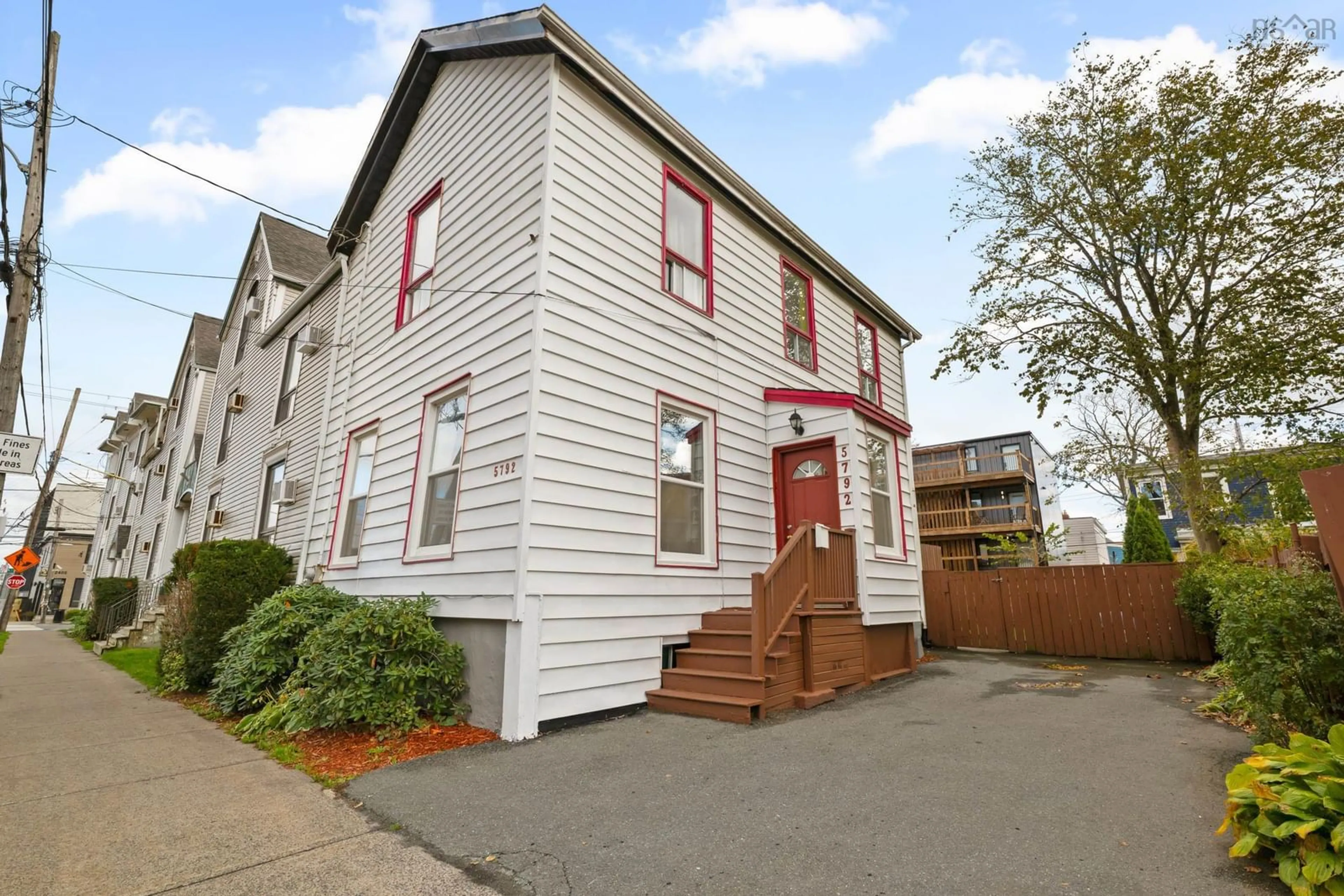 Home with vinyl exterior material, street for 5792 West St, Halifax Nova Scotia B3K 1H8
