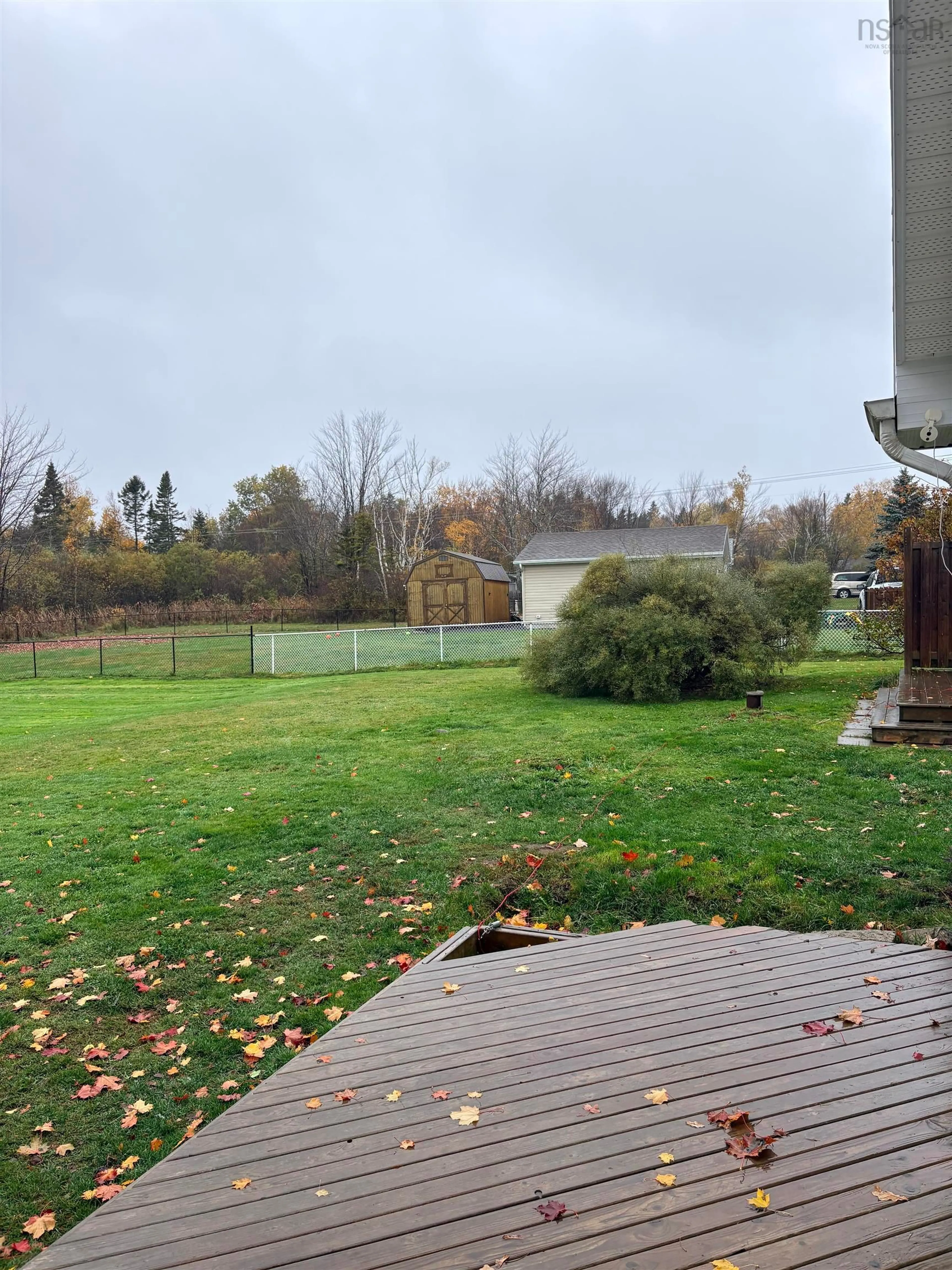 Patio, forest/trees view for 21 Daley Dr, Coxheath Nova Scotia B1R 2K1