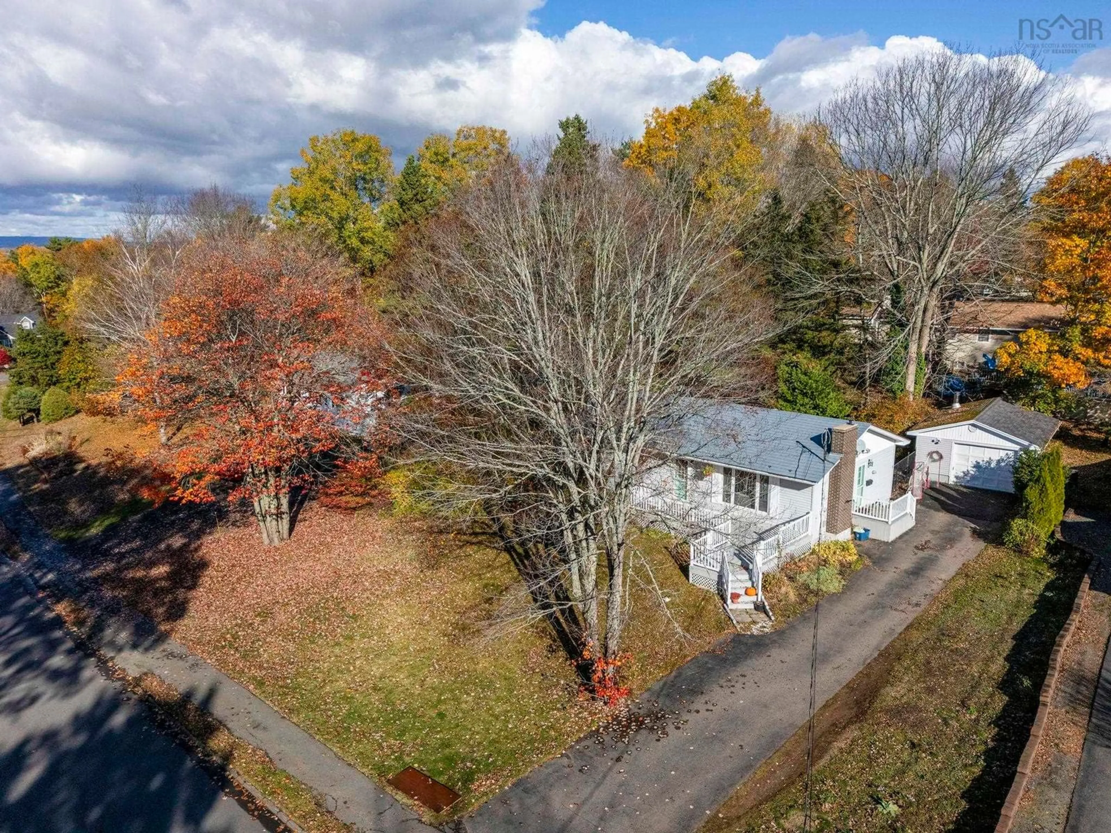 A pic from outside/outdoor area/front of a property/back of a property/a pic from drone, street for 75 Perrier Drive, New Minas Nova Scotia B4N 4C4