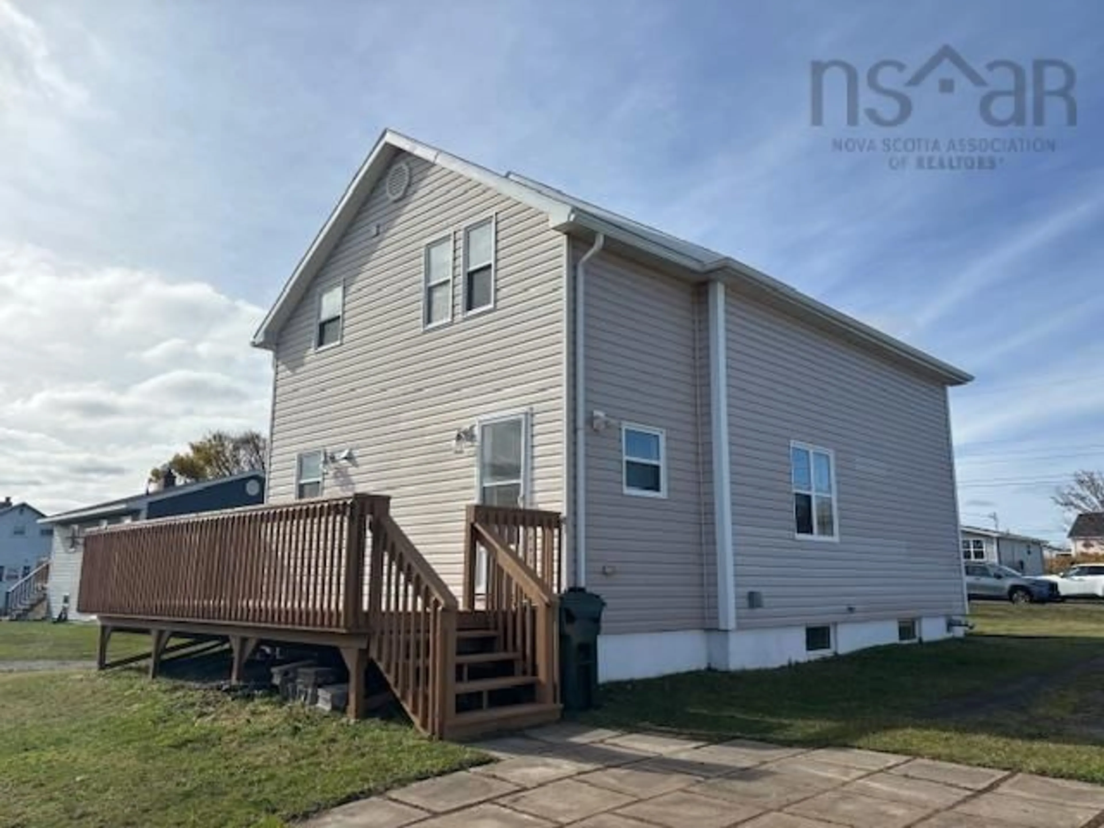 Home with vinyl exterior material, water/lake/river/ocean view for 256 Ling St, New Waterford Nova Scotia B1H 2W4