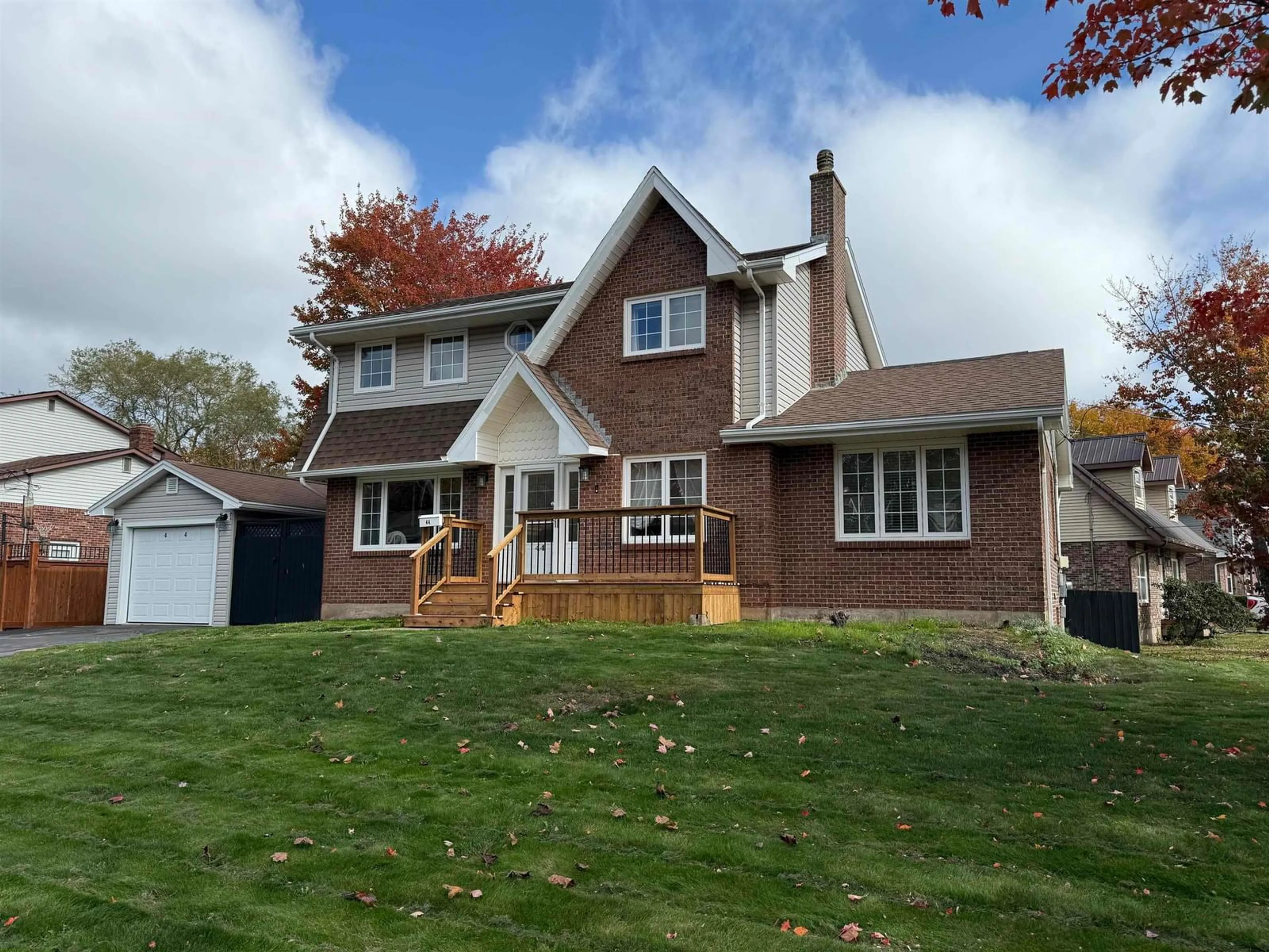 Home with vinyl exterior material, street for 44 Flagstone Dr, Cole Harbour Nova Scotia B2H 1Z8