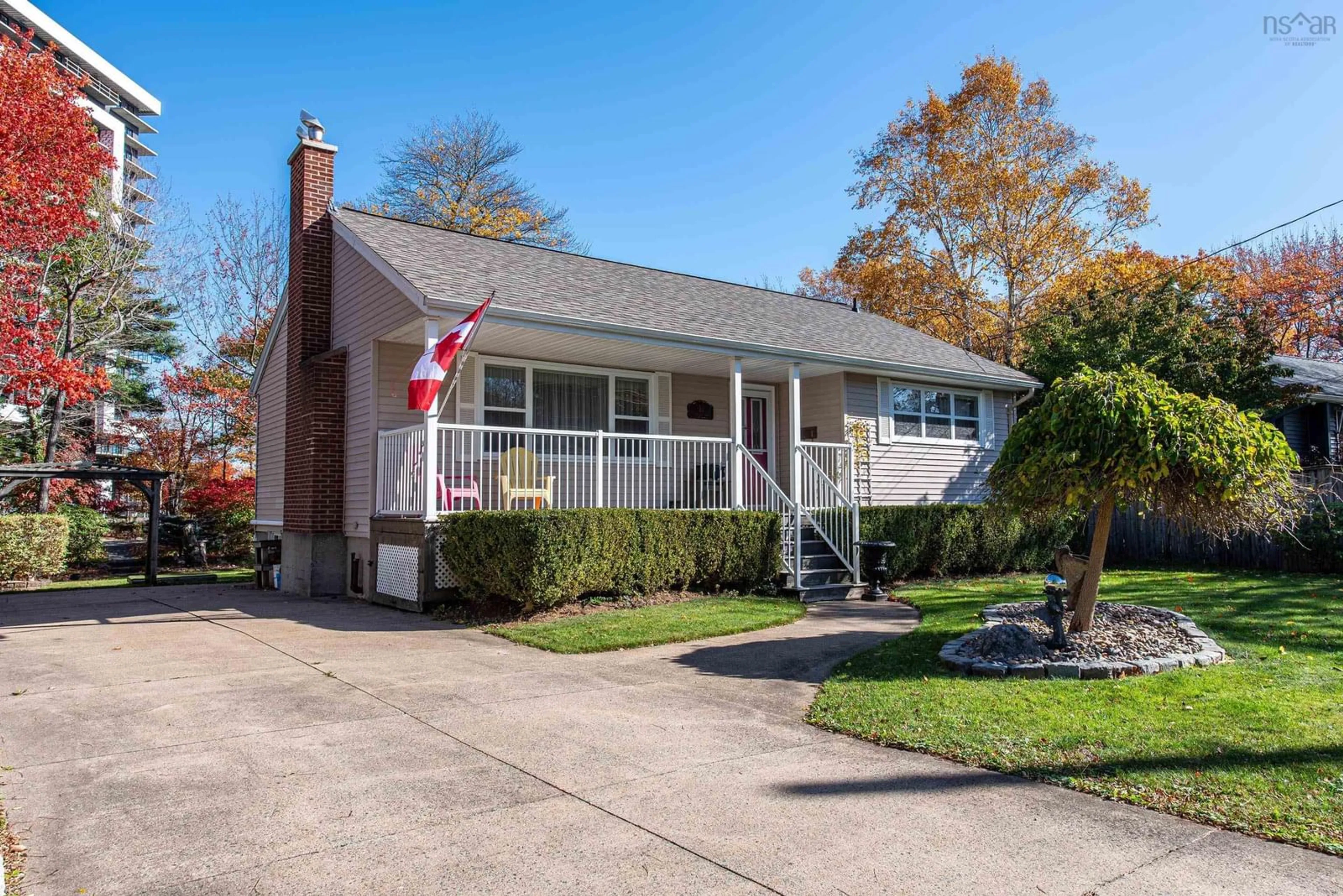 Home with vinyl exterior material, street for 22 Douglas Cres, Halifax Nova Scotia B3M 3E3