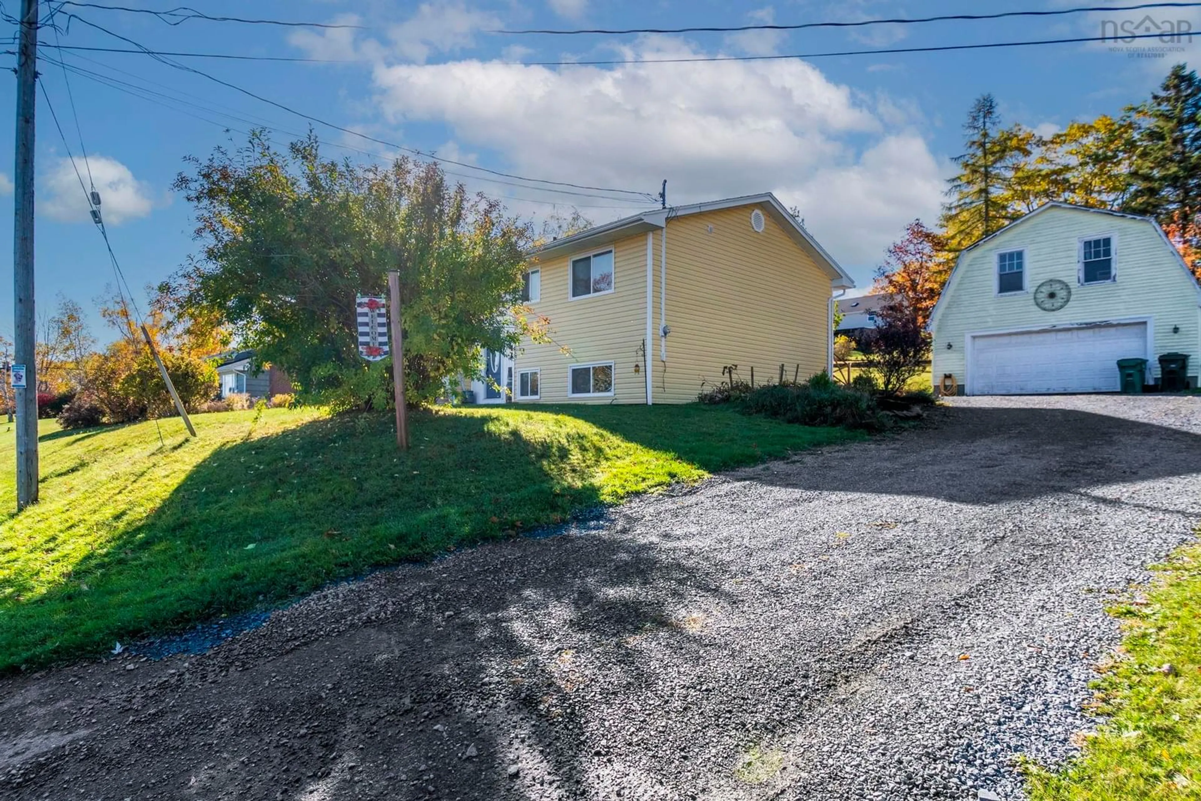 A pic from outside/outdoor area/front of a property/back of a property/a pic from drone, street for 25 Maple Ave, Hantsport Nova Scotia B0P 1P0