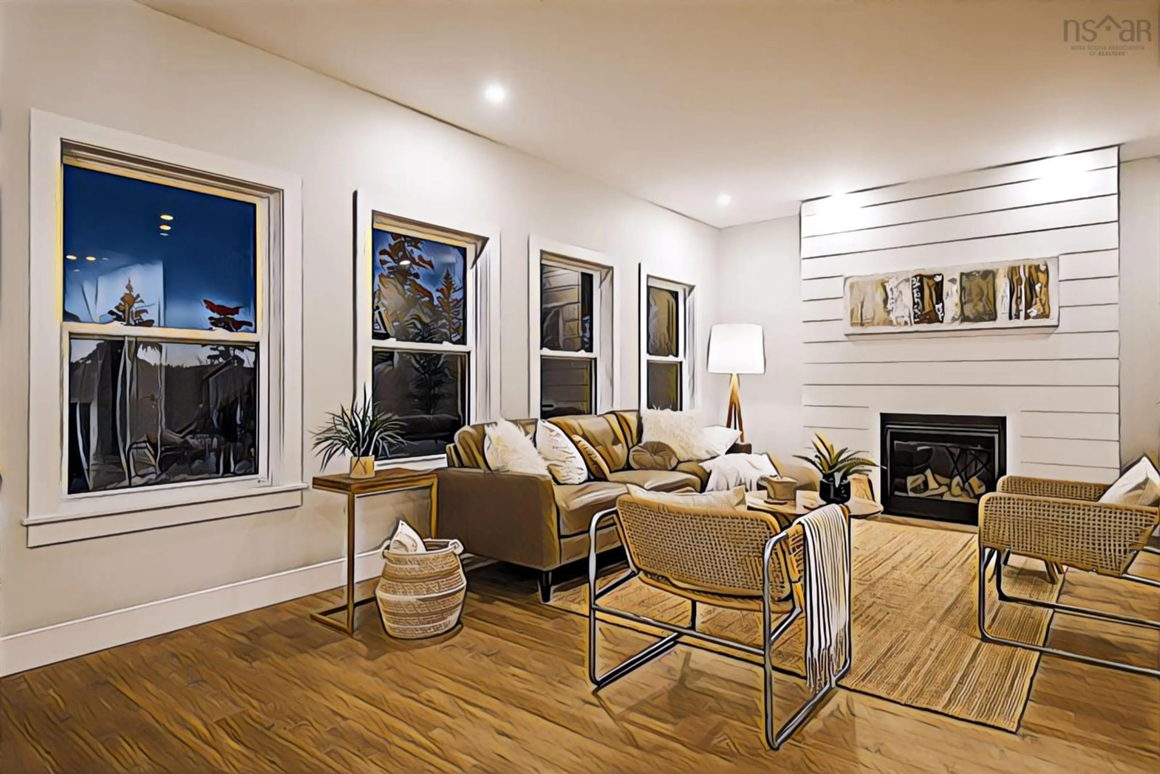 Living room with furniture, wood/laminate floor for 220 Hideaway Trail #Lot 310, Brookside Nova Scotia B3T 0M2