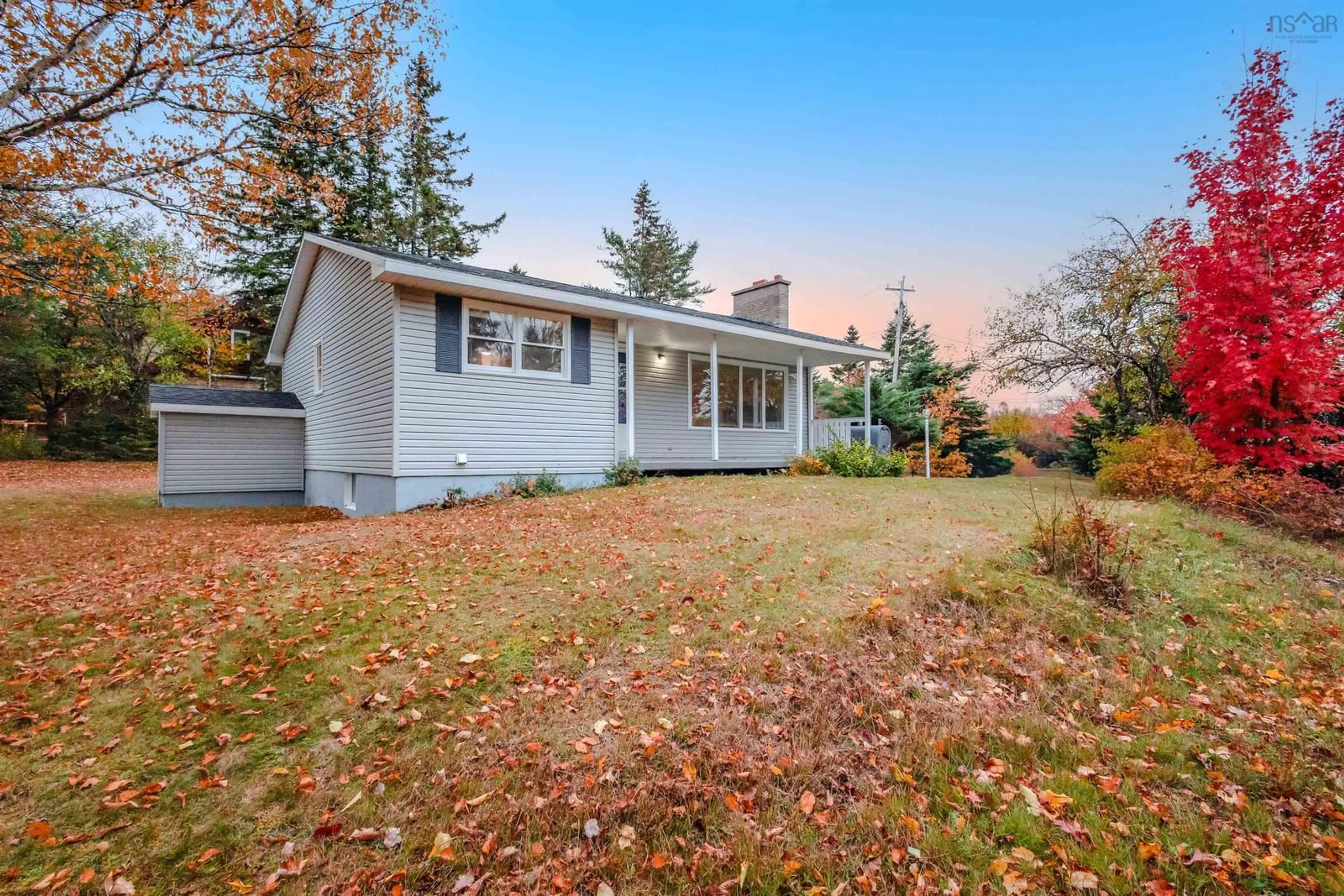 Home with vinyl exterior material, street for 4327 Louisbourg Hwy, Albert Bridge Nova Scotia B1K 2P4