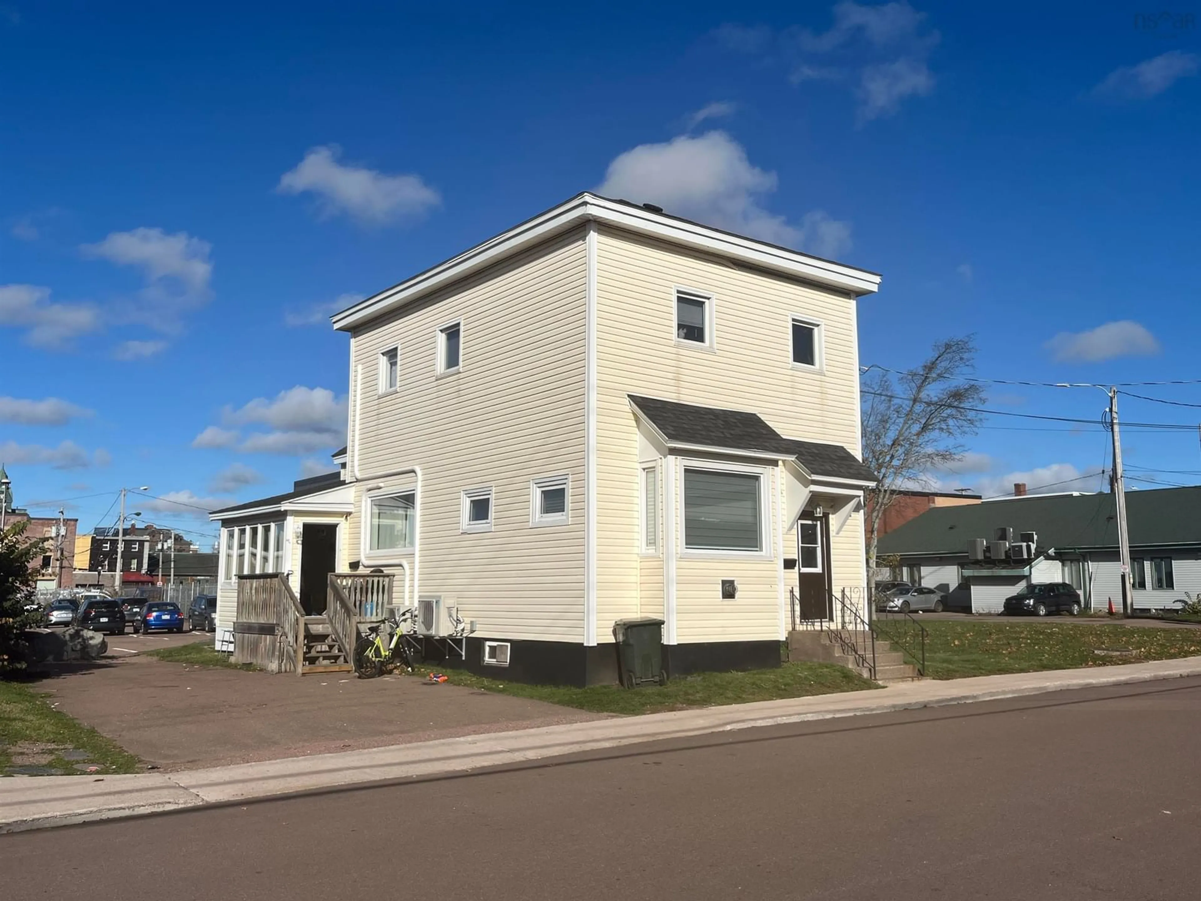 Home with vinyl exterior material, street for 14 Prince Arthur St, Amherst Nova Scotia B4H 1V4