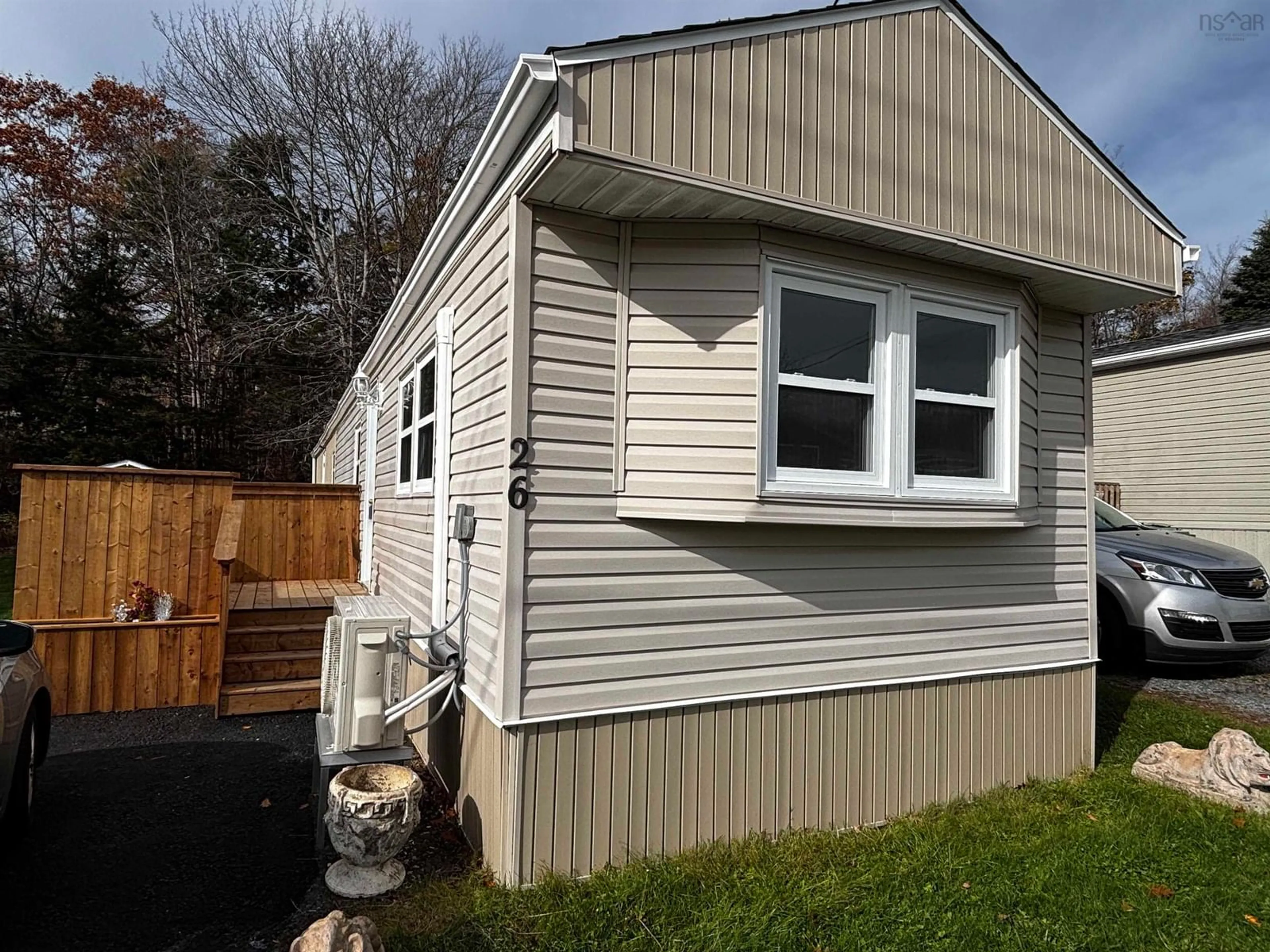 Home with vinyl exterior material, street for 26 Gantry Rd, Middle Sackville Nova Scotia B4E 1B9