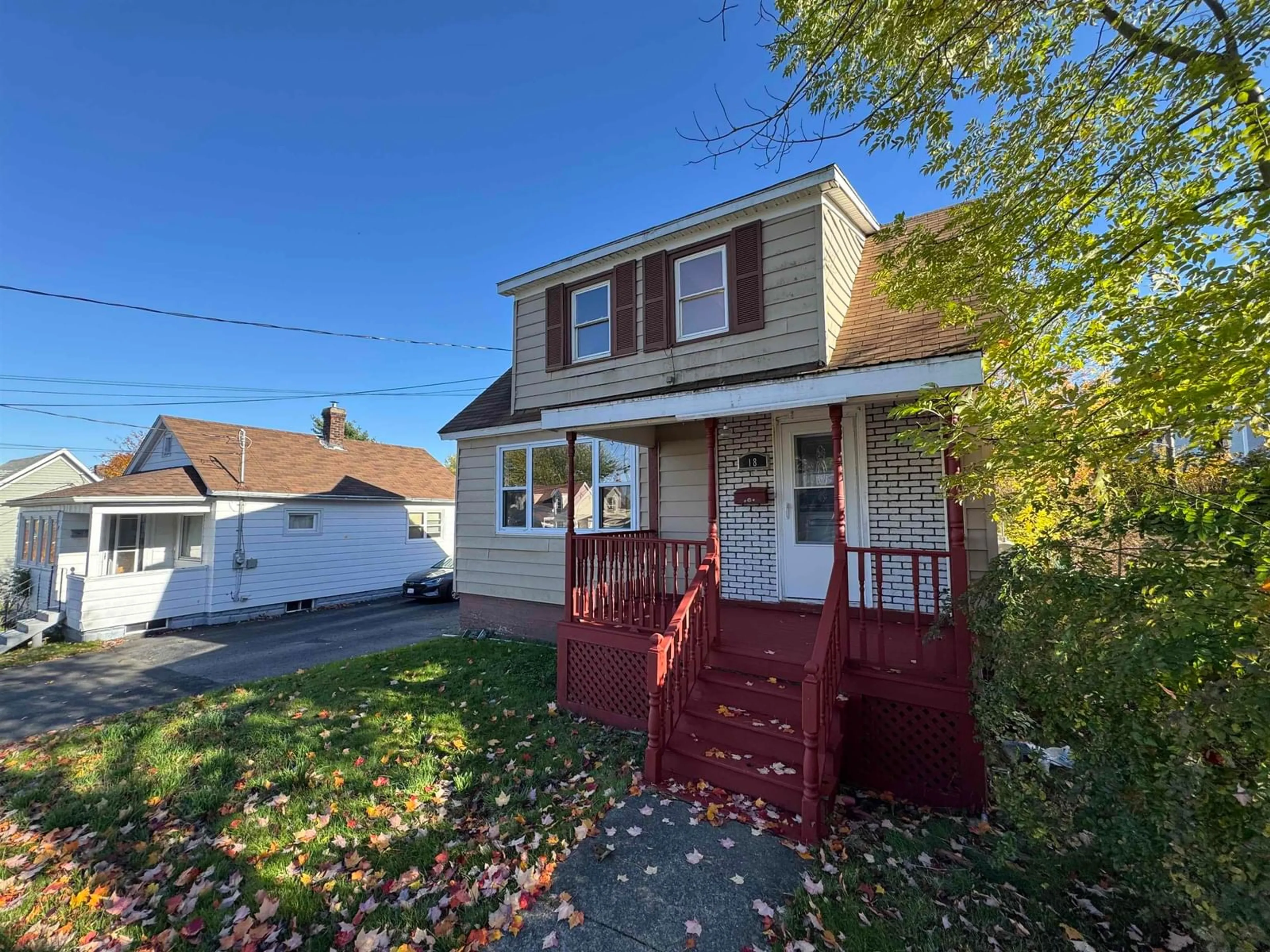 Home with vinyl exterior material, street for 18 Newbury Street, Sydney Nova Scotia B1P 3P6