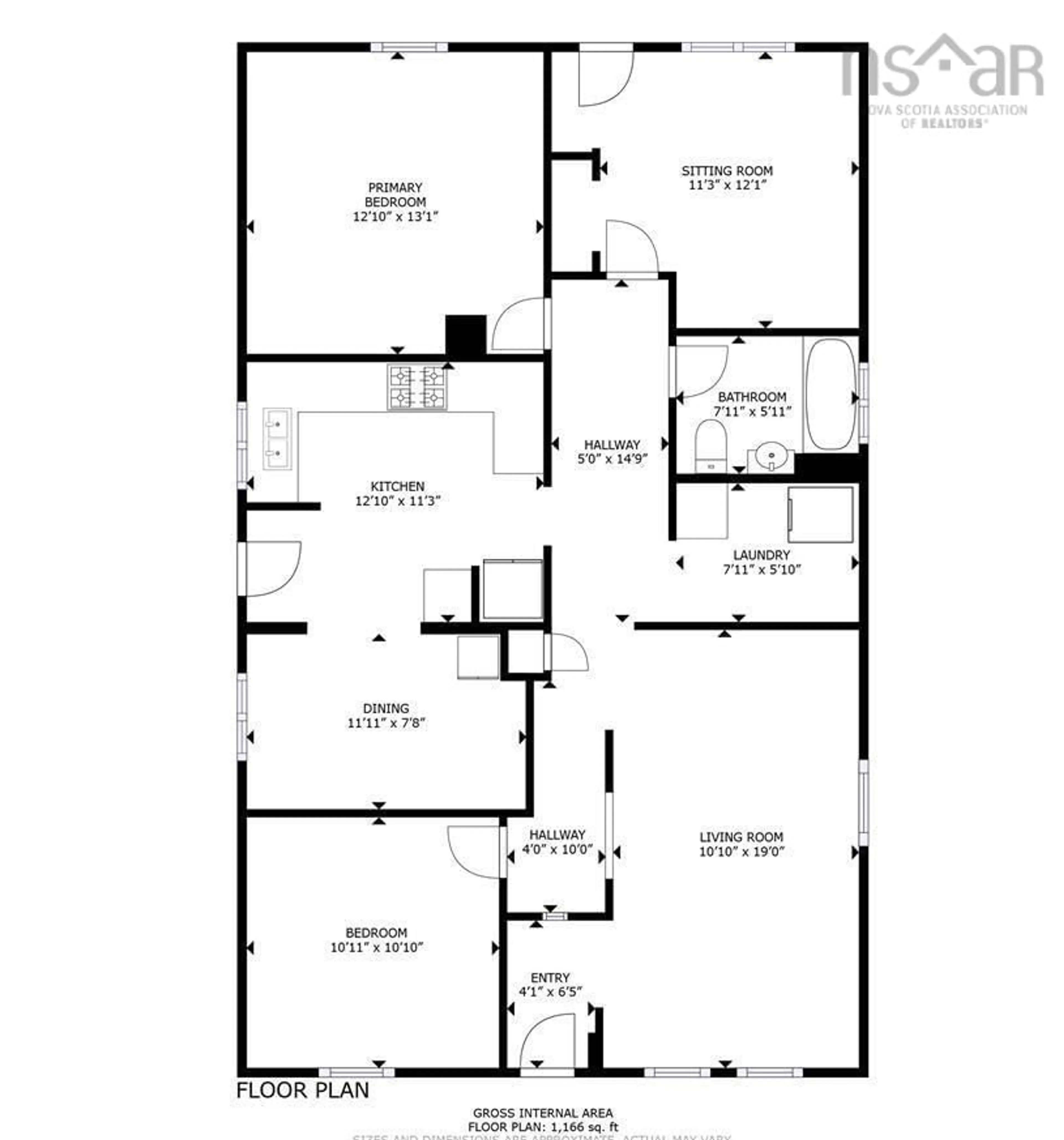 Floor plan for 4 Lewis St, Halifax Nova Scotia B3R 1P6