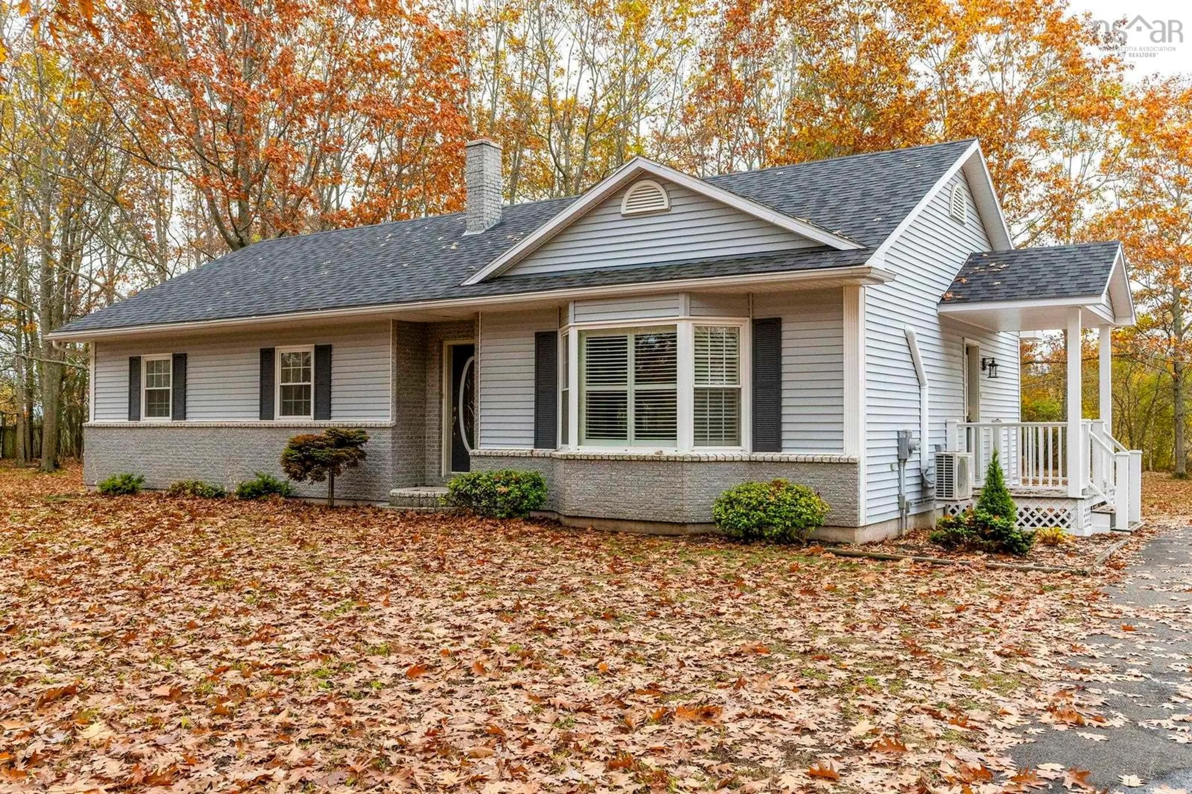 Home with vinyl exterior material, street for 1224 Maple St, Waterville Nova Scotia B0P 1V0