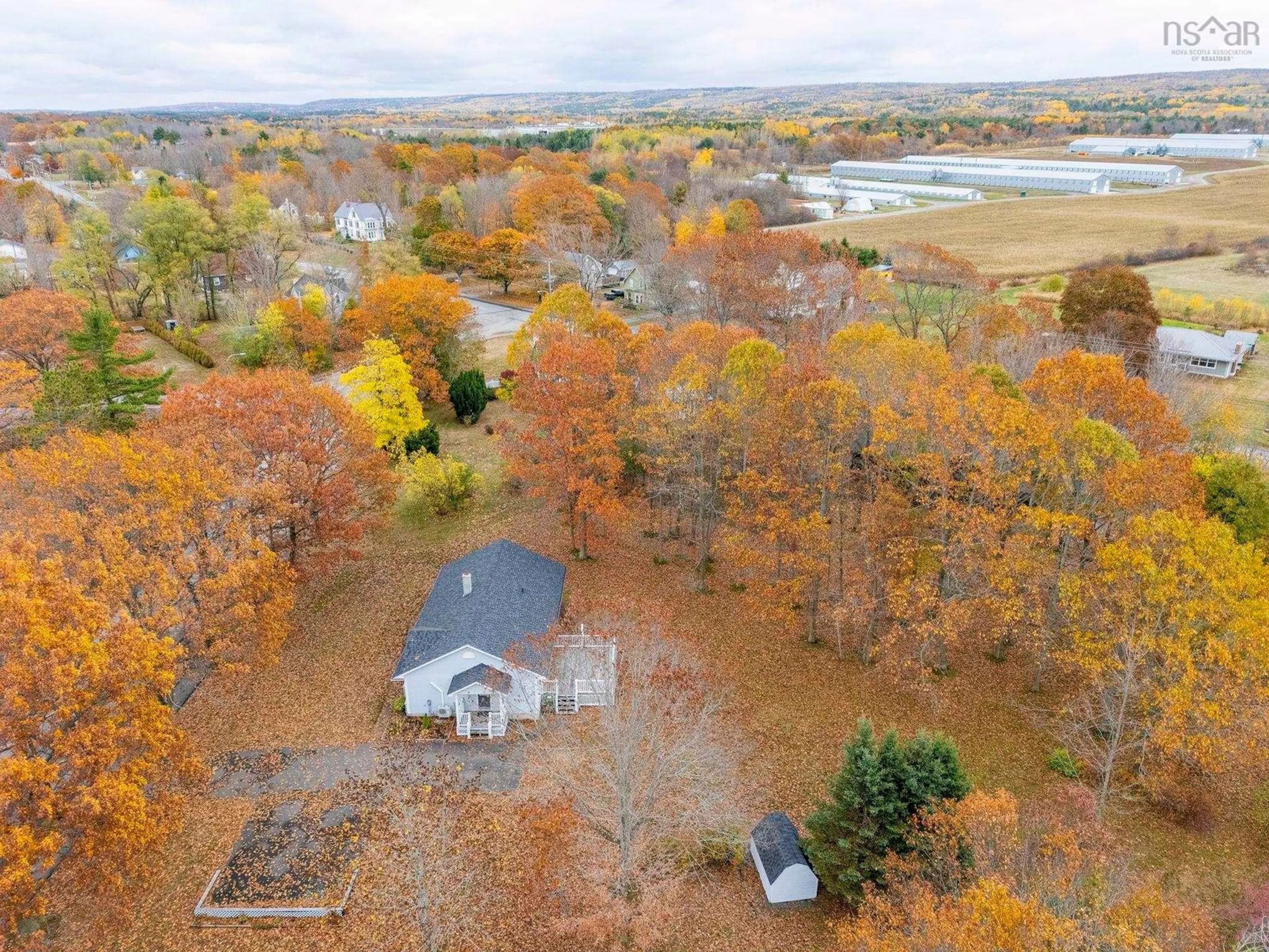 A pic from outside/outdoor area/front of a property/back of a property/a pic from drone, water/lake/river/ocean view for 1224 Maple St, Waterville Nova Scotia B0P 1V0