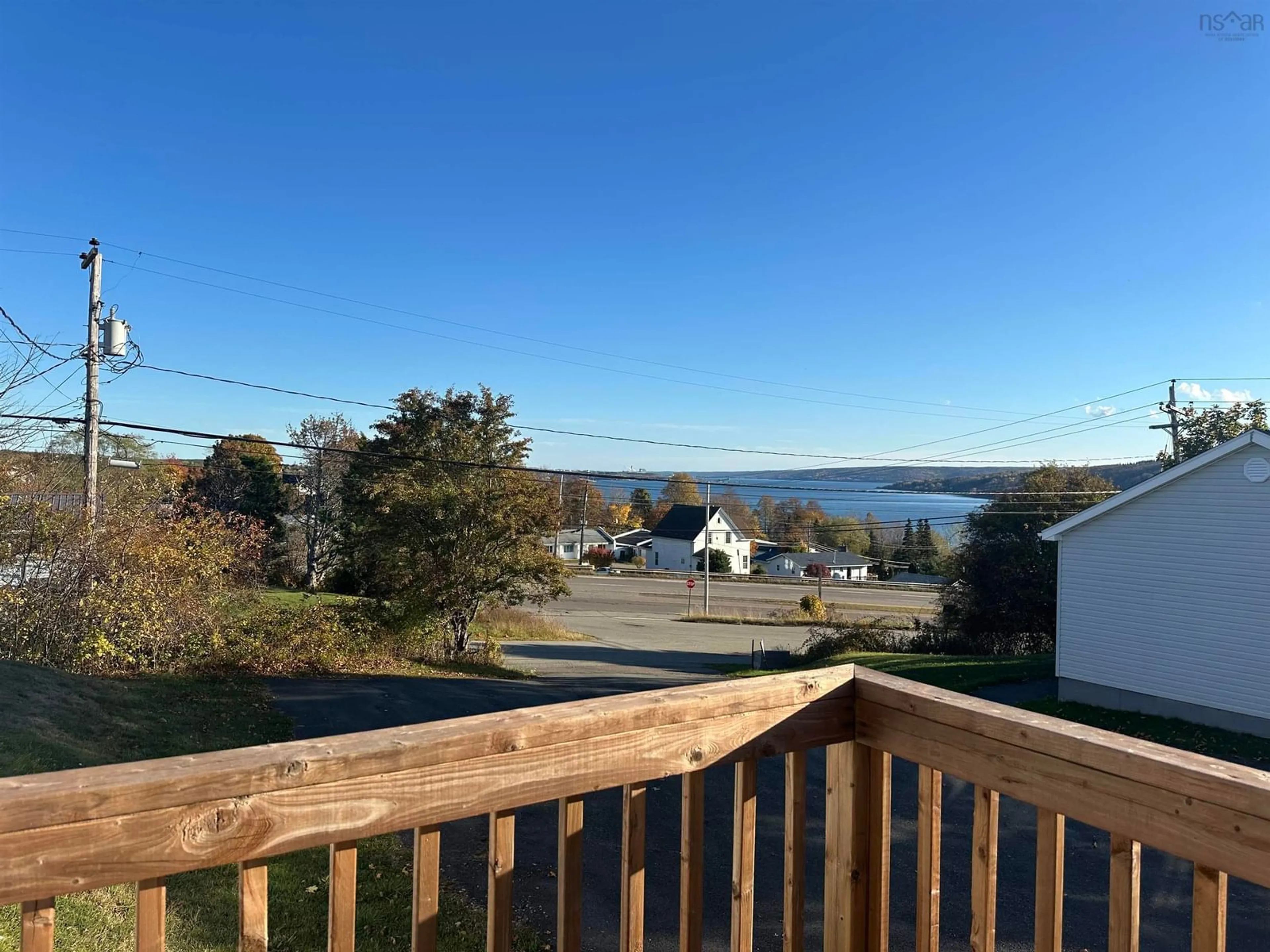 A pic from outside/outdoor area/front of a property/back of a property/a pic from drone, water/lake/river/ocean view for 5 Sadler St, Port Hastings Nova Scotia B9A 1L8