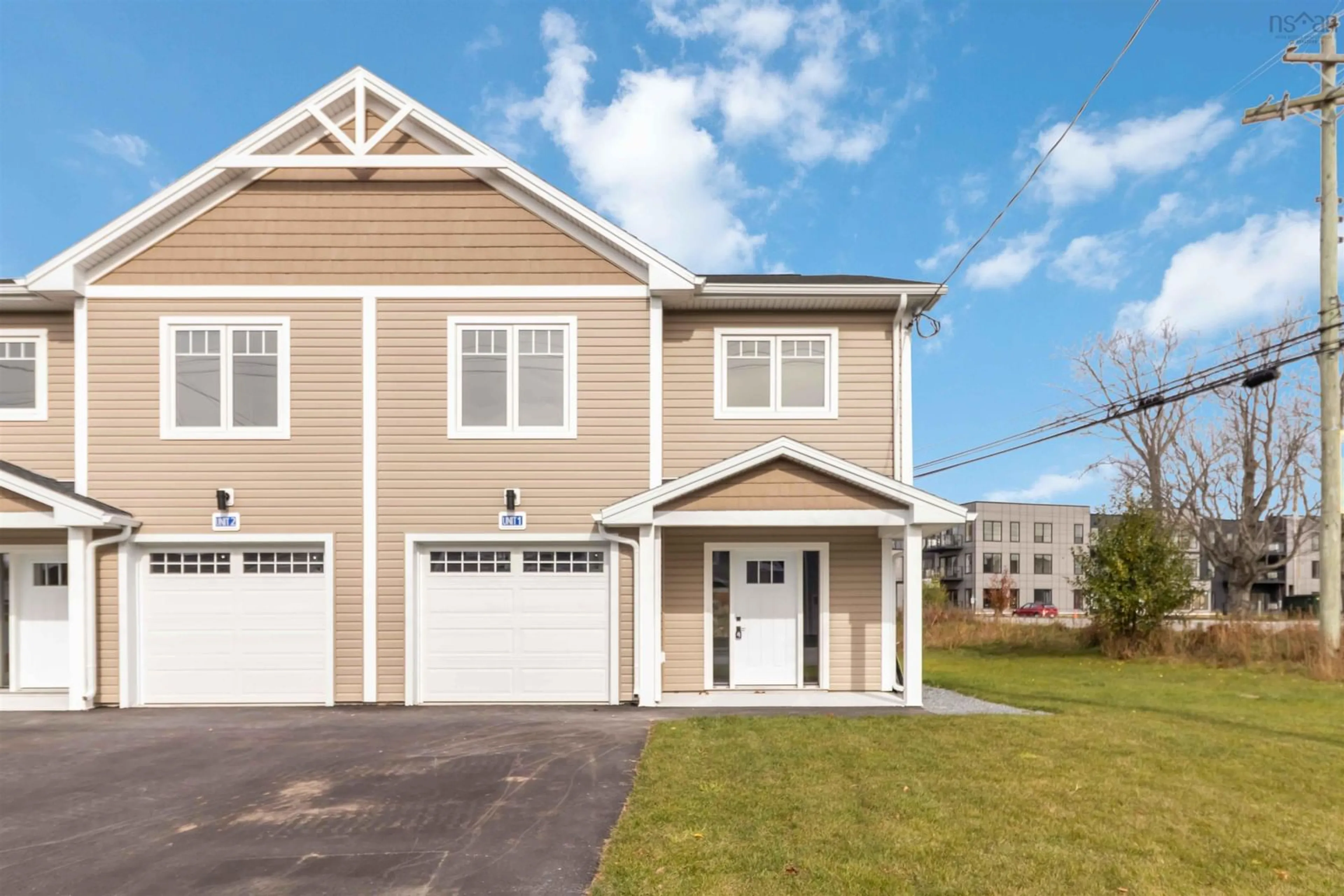 Home with vinyl exterior material, street for 2-Unit 1 Sherwood, Enfield Nova Scotia B2T 0T2