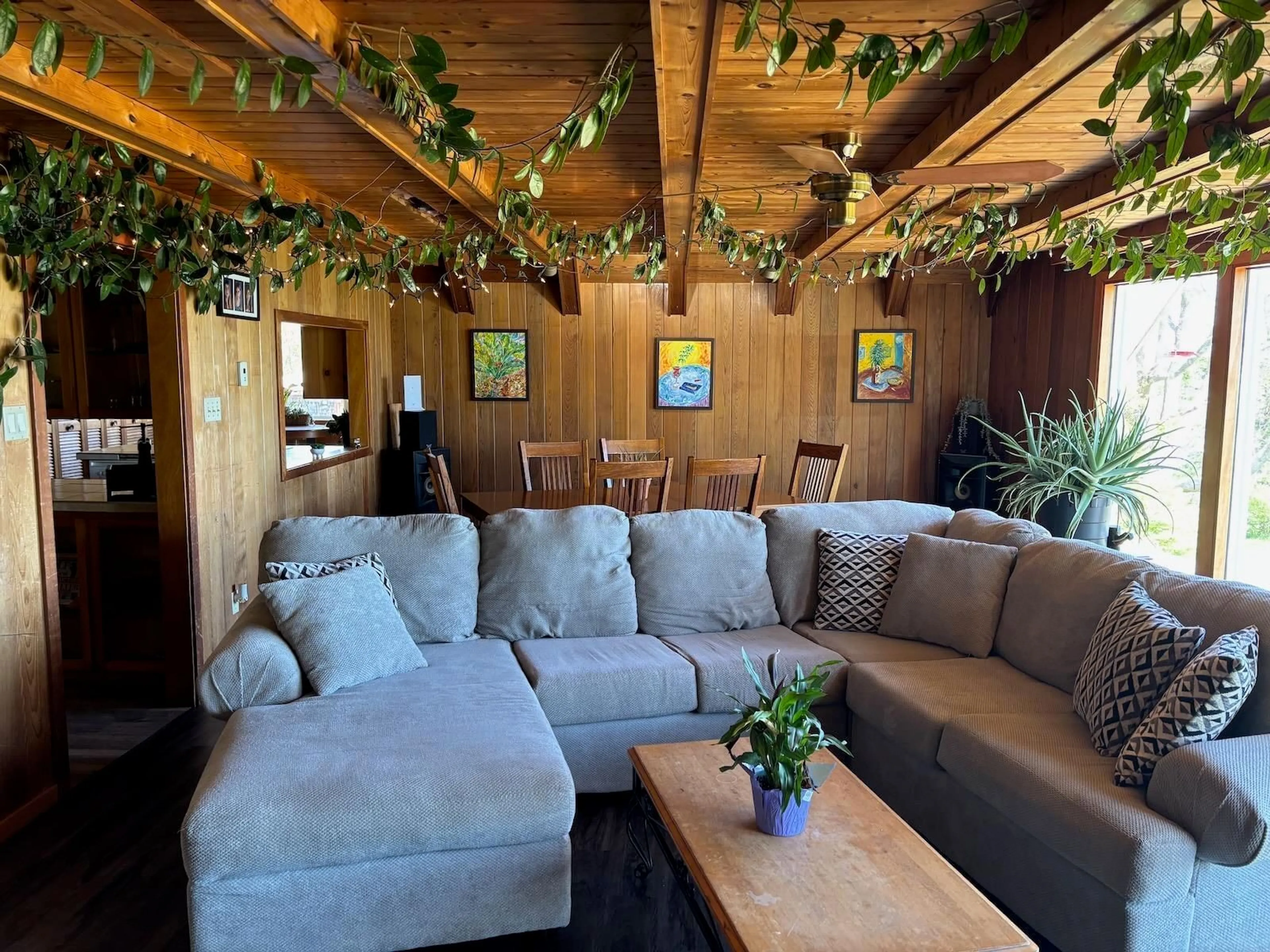 Living room with furniture, wood/laminate floor for 3593 Lake George Rd, Norwood Nova Scotia B5A 5L6