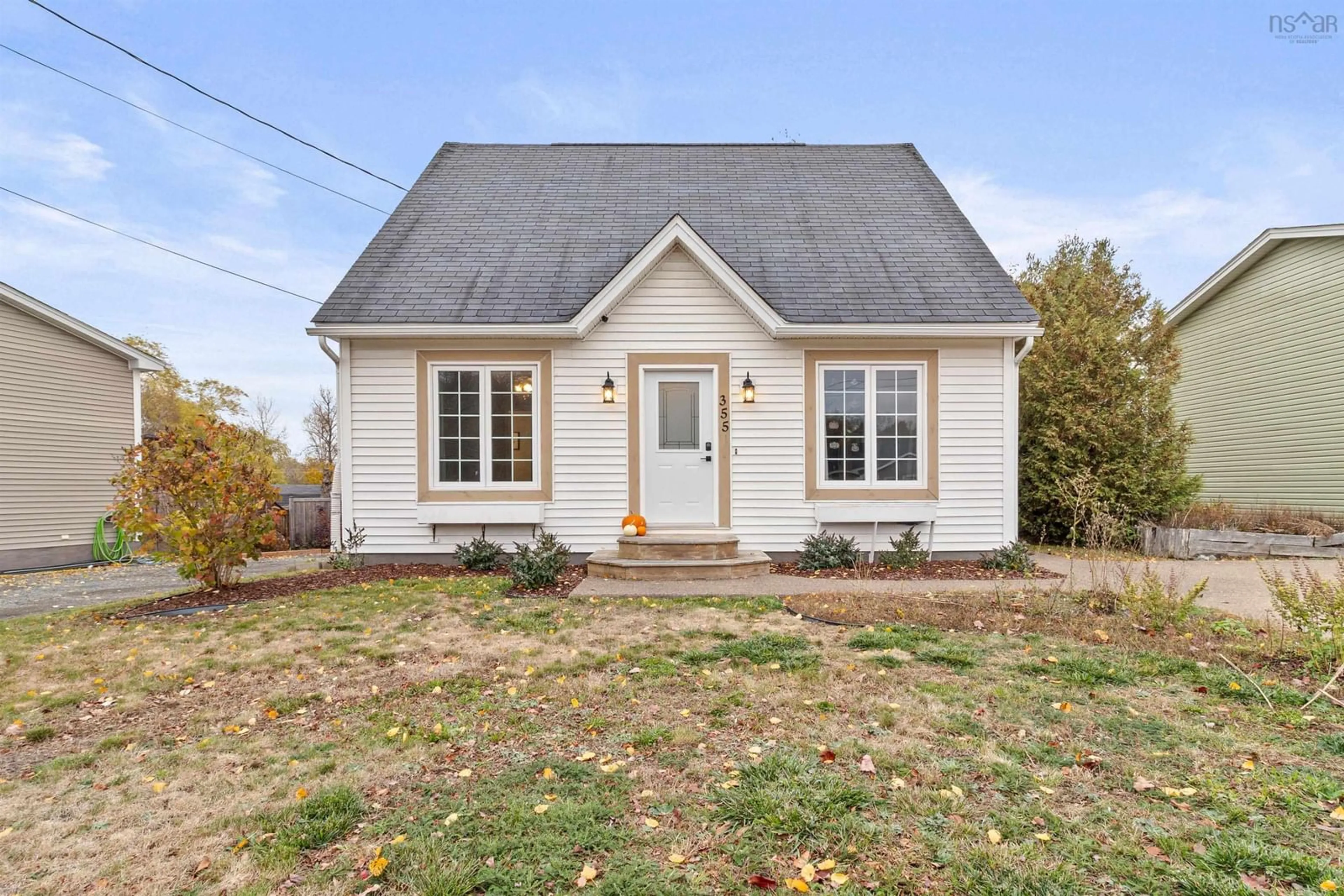 Home with vinyl exterior material, street for 355 Nichols Ave, North Kentville Nova Scotia B4N 3V7