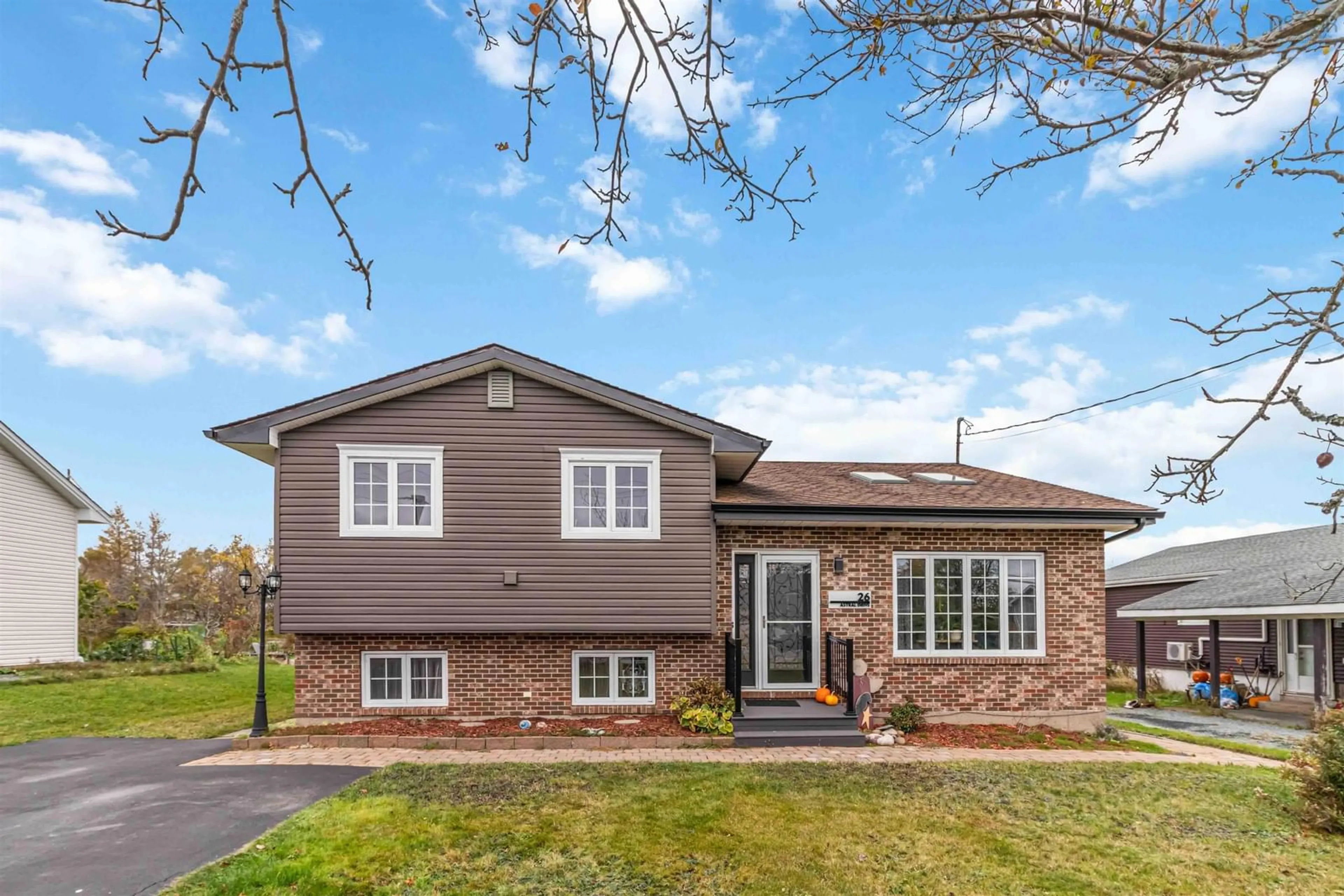 Home with brick exterior material, street for 26 Astral Dr, Cole Harbour Nova Scotia B2V 1B2