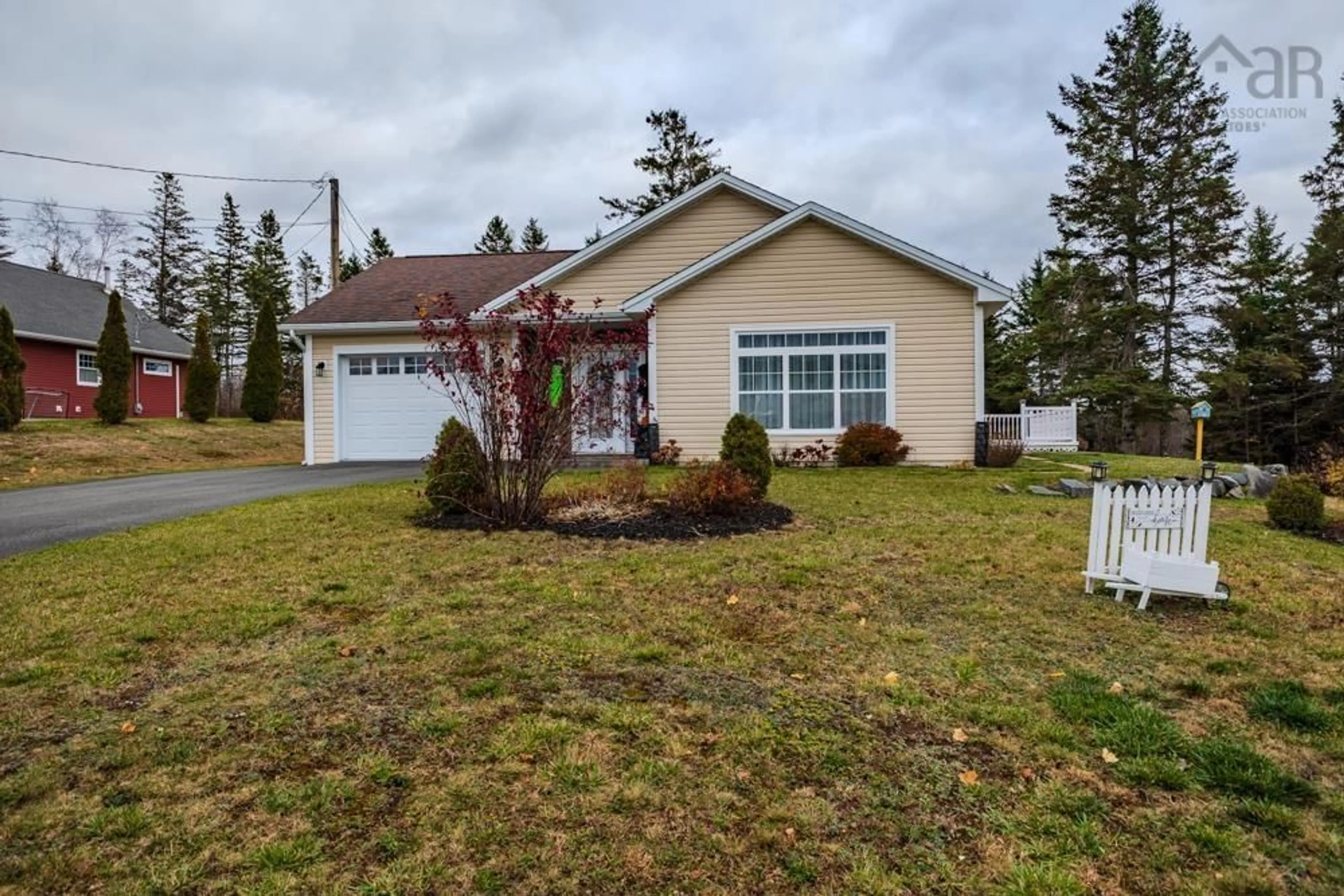 Home with vinyl exterior material, street for 32 Palaeo Dr, Debert Nova Scotia B0M 1G0