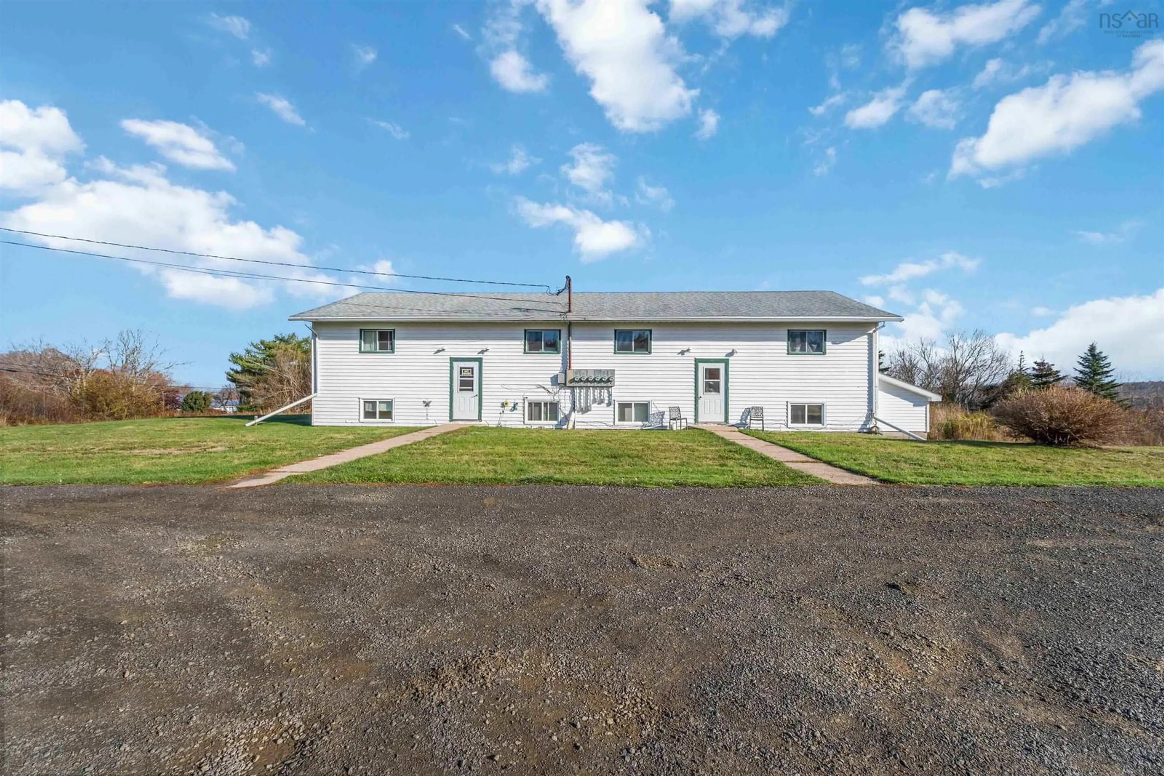 A pic from outside/outdoor area/front of a property/back of a property/a pic from drone, building for 3102 Ridge Rd, Acaciaville Nova Scotia B0V 1A0