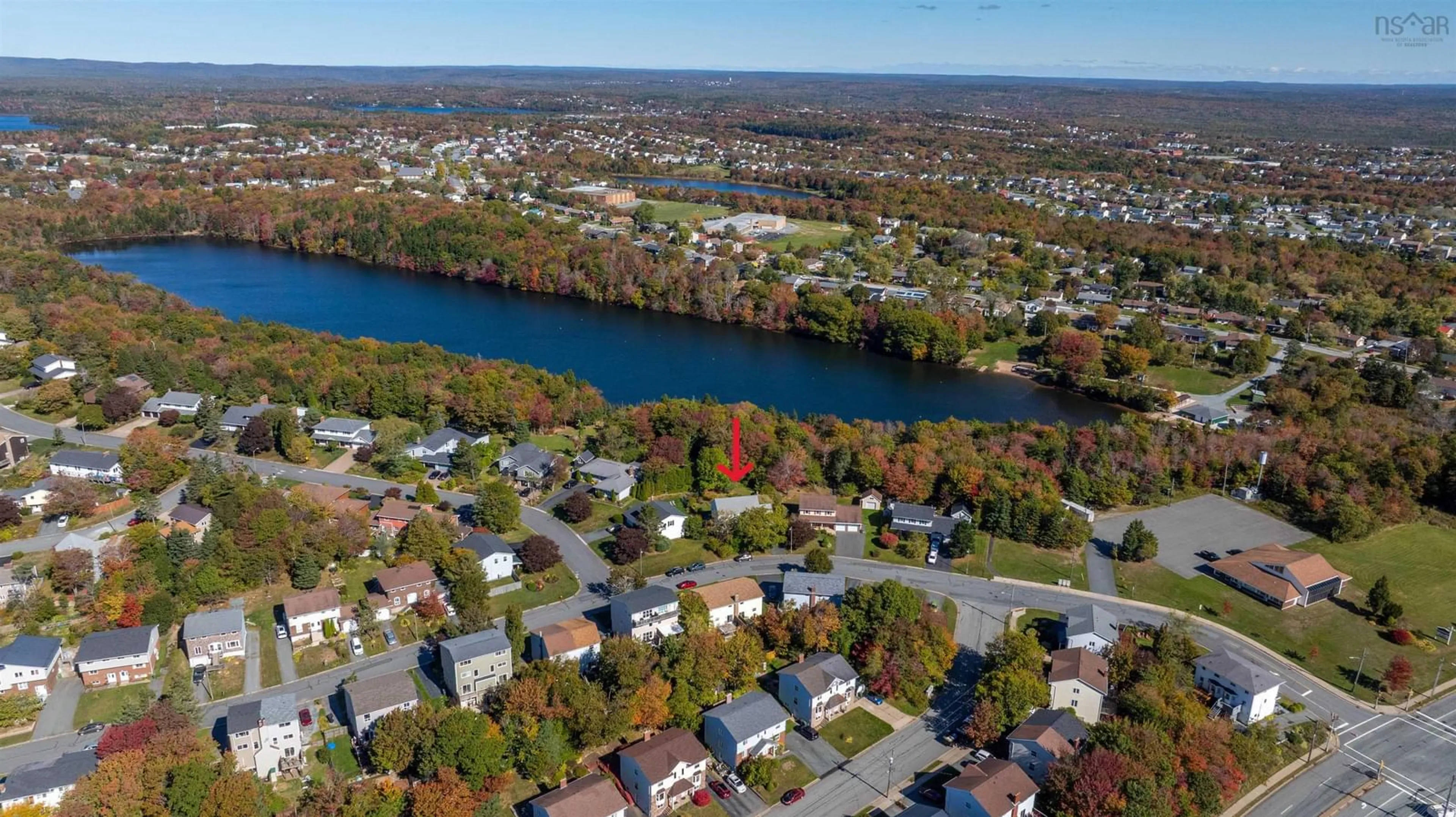 A pic from outside/outdoor area/front of a property/back of a property/a pic from drone, water/lake/river/ocean view for 14 Regal Rd, Dartmouth Nova Scotia B2W 4Z7