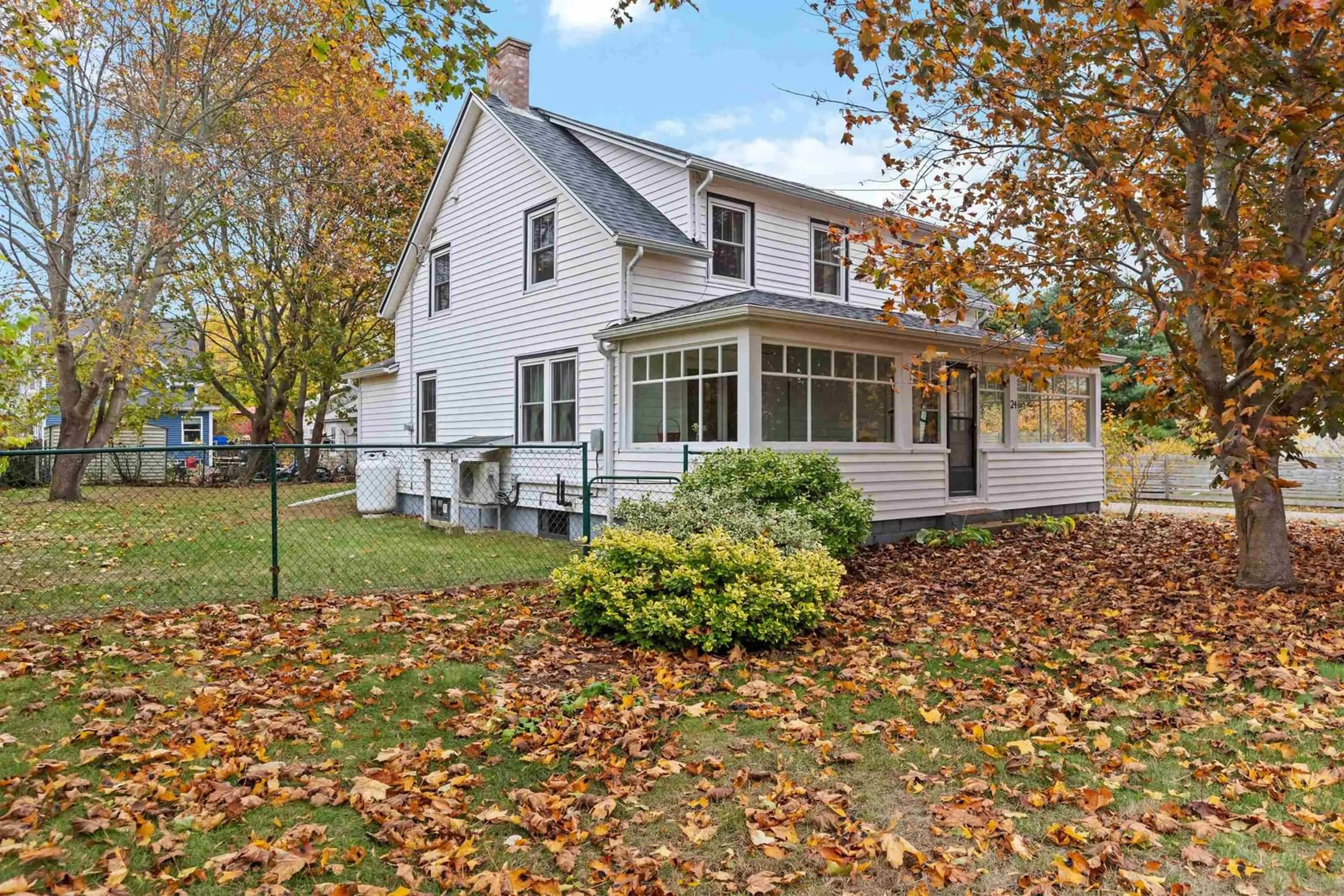 Home with vinyl exterior material, street for 24 Church Street, Kingsport Nova Scotia B0P 1H0