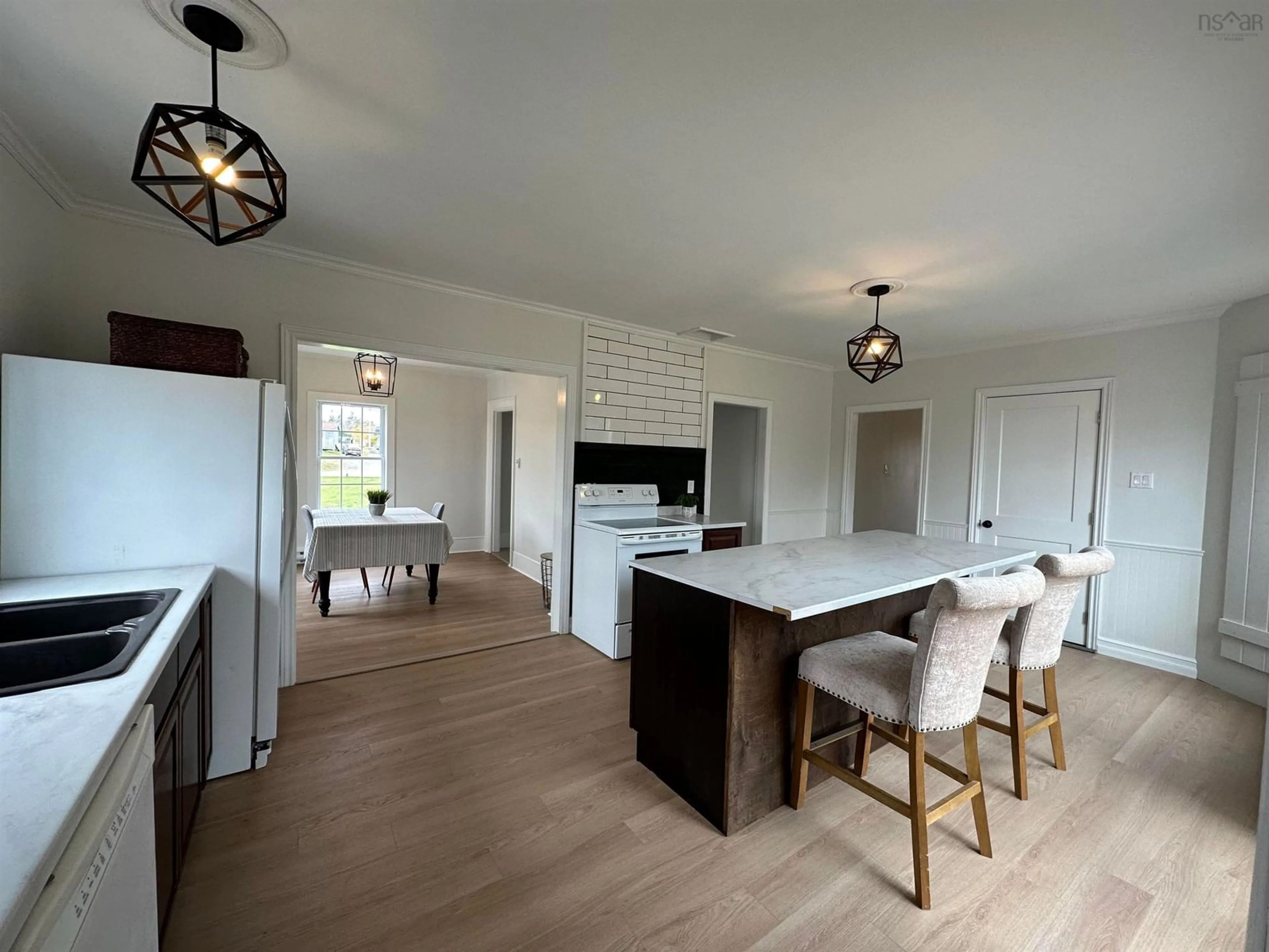 Open concept kitchen, unknown for 21 Surette Cross Rd, Wedgeport Nova Scotia B0W 3P0