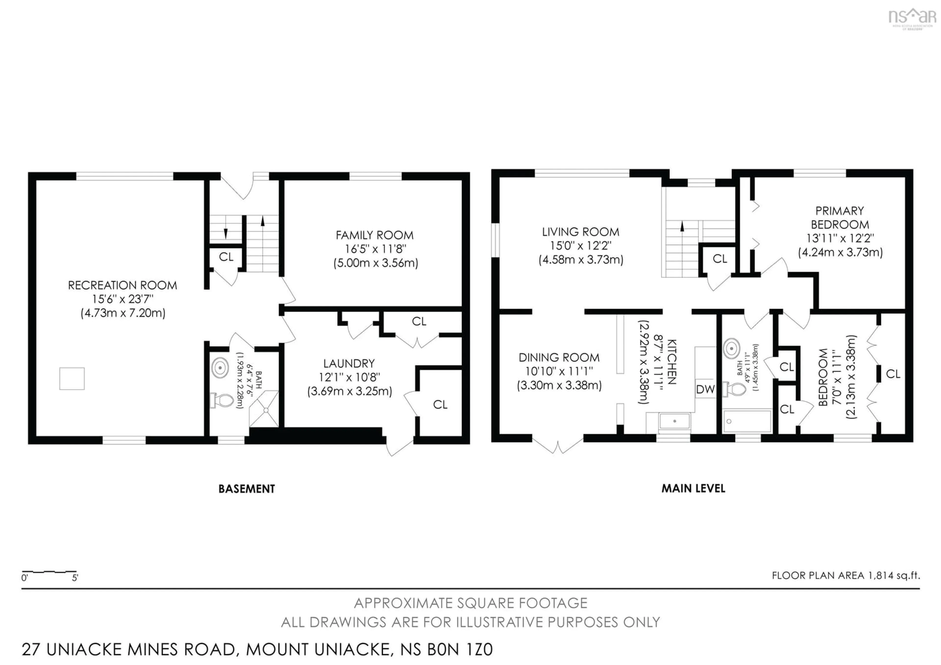 Floor plan for 27 Uniacke Mines Rd, Mount Uniacke Nova Scotia B0N 1Z0
