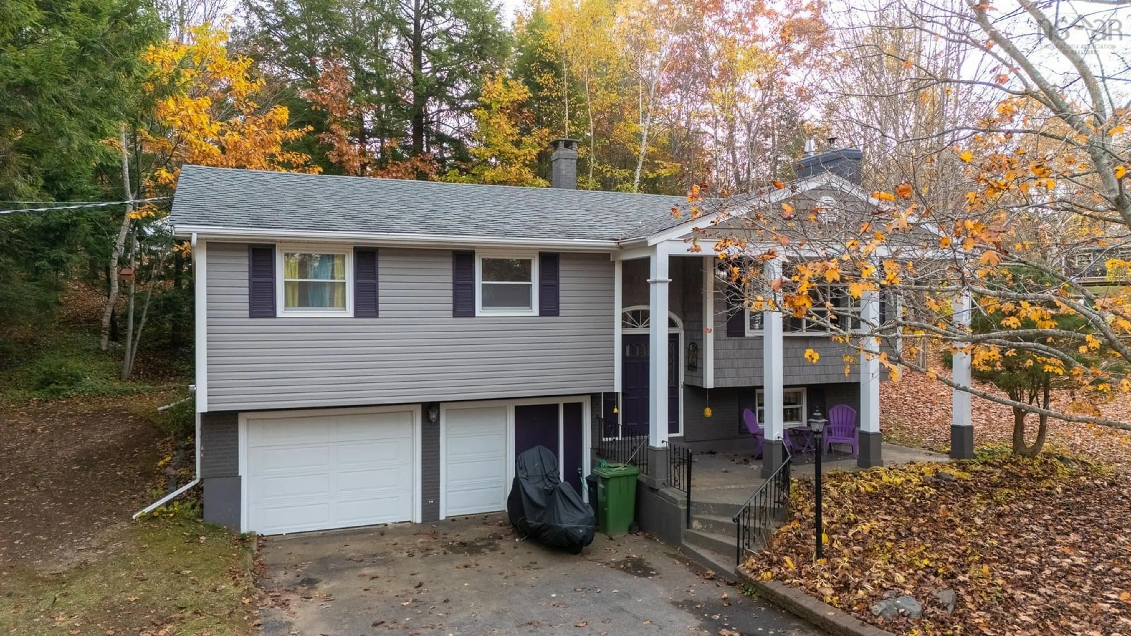 Home with vinyl exterior material, street for 4 Evergreen Ave, New Minas Nova Scotia B4N 4J5