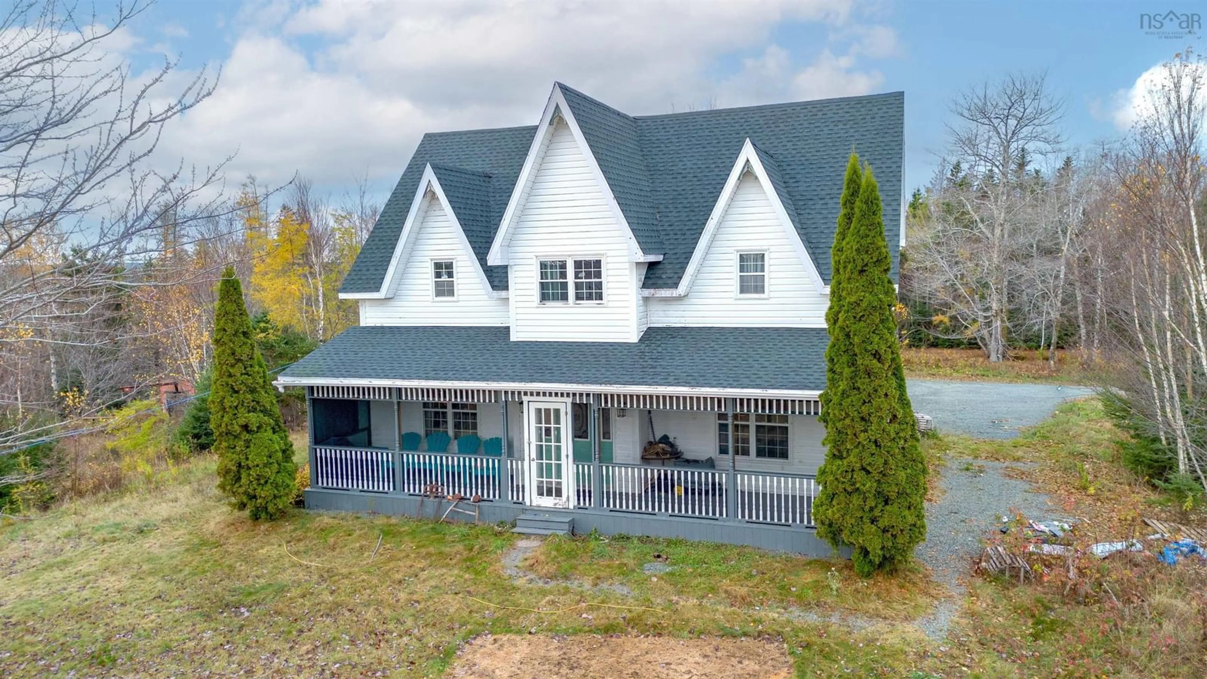 A pic from outside/outdoor area/front of a property/back of a property/a pic from drone, building for 209 Intervale Rd, Huntington Nova Scotia B1K 1T6