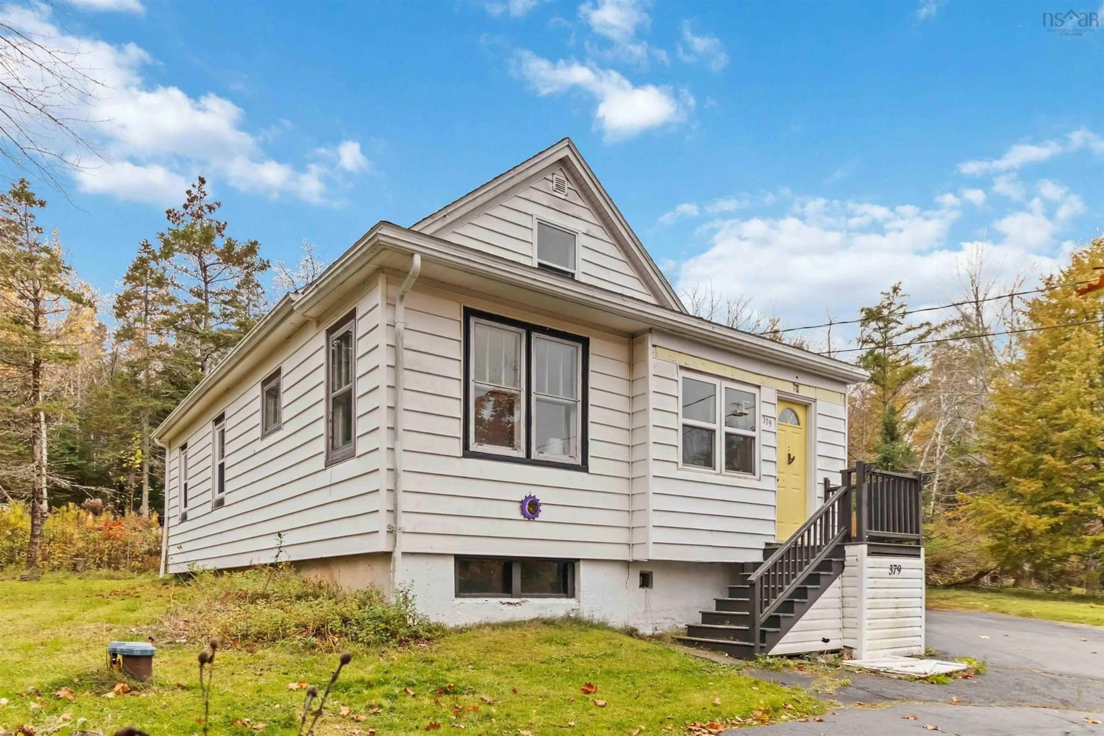 Home with vinyl exterior material, street for 379 Bissett Rd, Cole Harbour Nova Scotia B2V 2T2